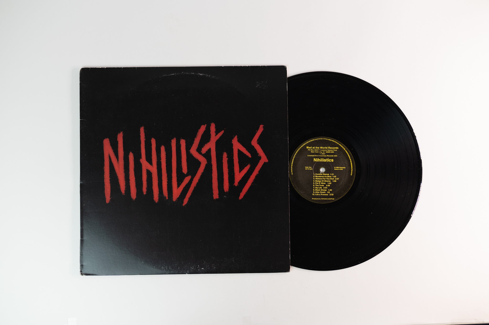 Nihilistics - Nihilistics on Mad At The World Records