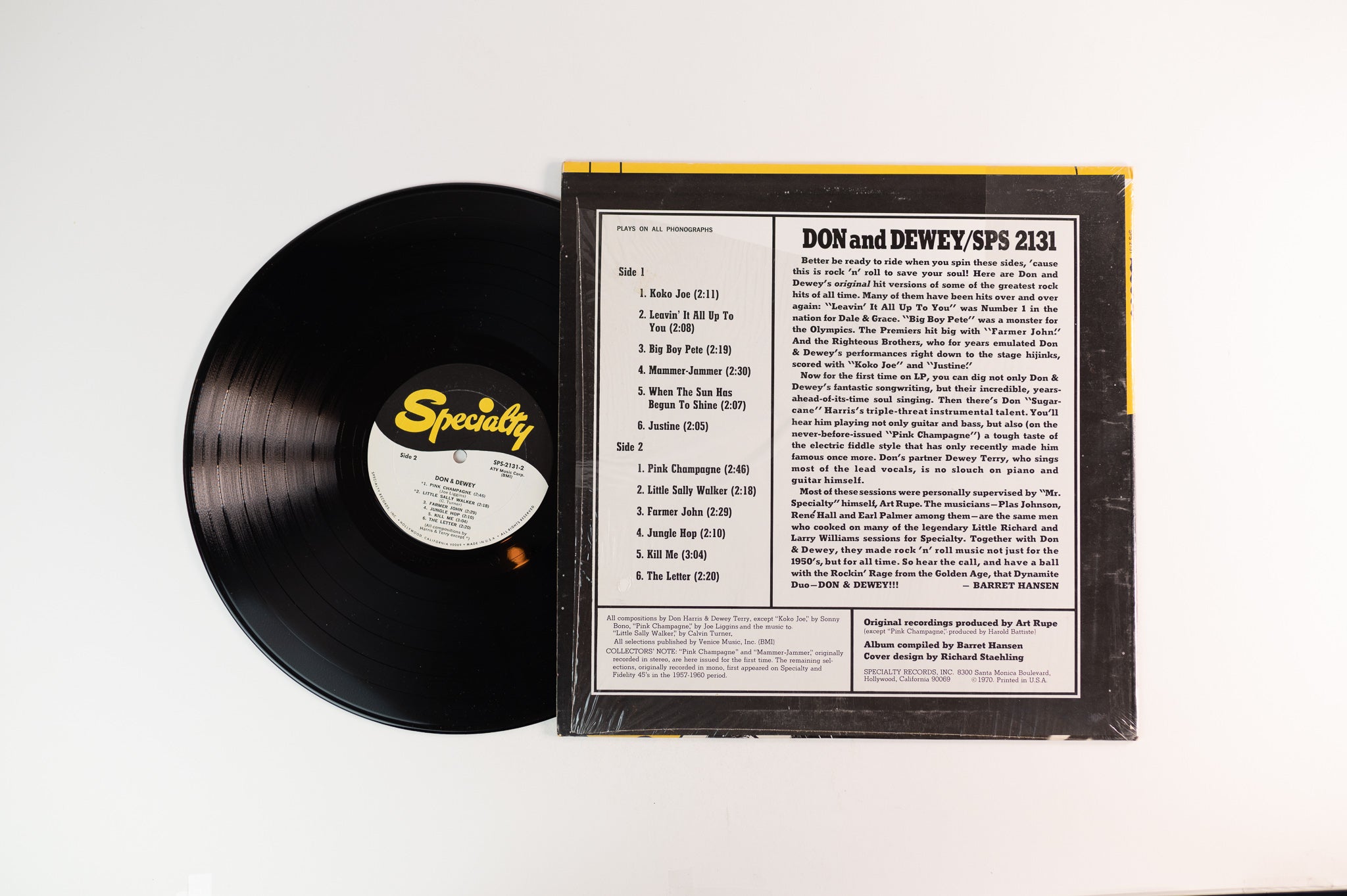 Don And Dewey  - They're Rockin' Til Midnight, Rollin' Til Dawn on Specialty