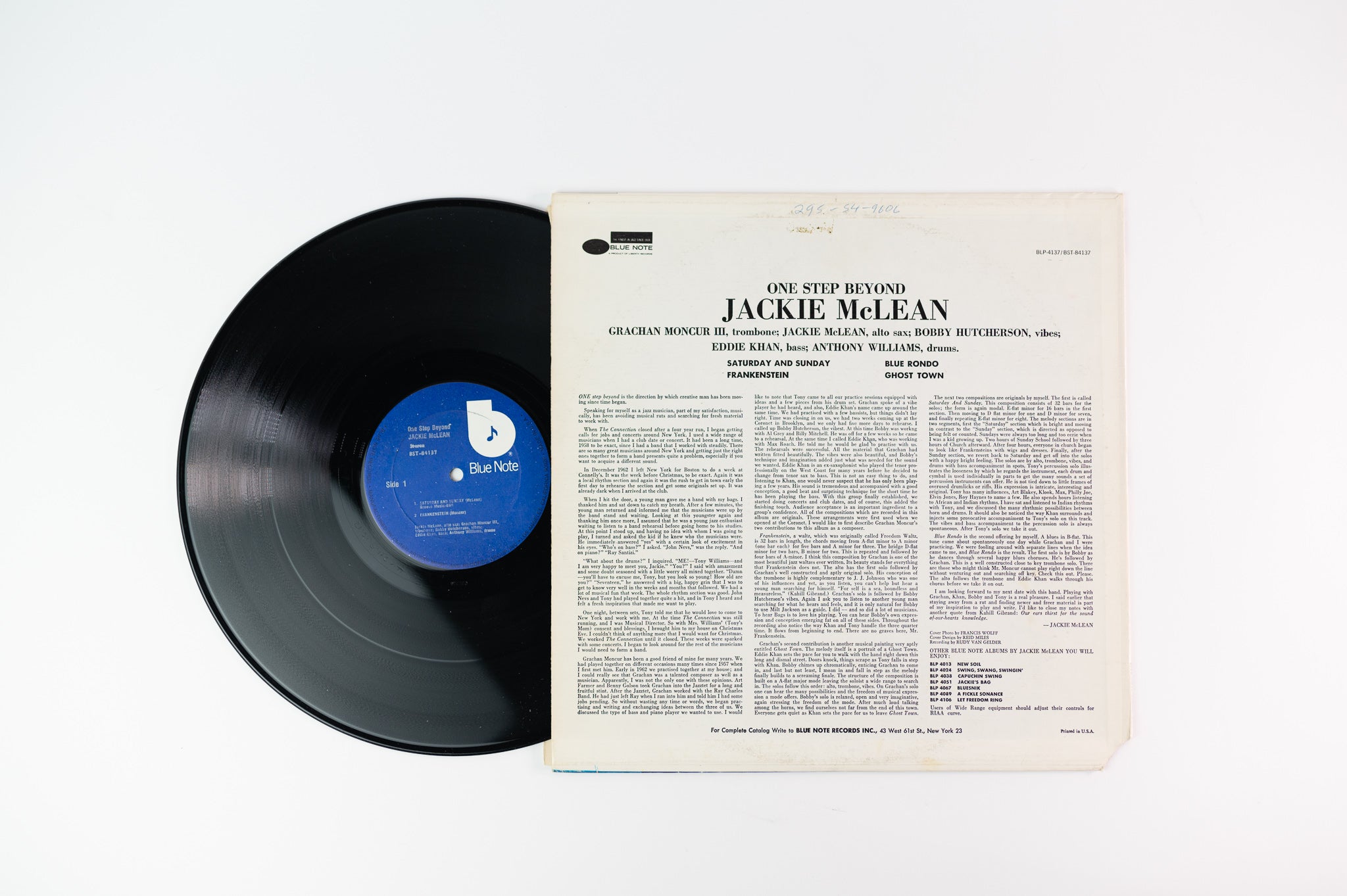 Jackie McLean - One Step Beyond on Blue Note BST 84137
