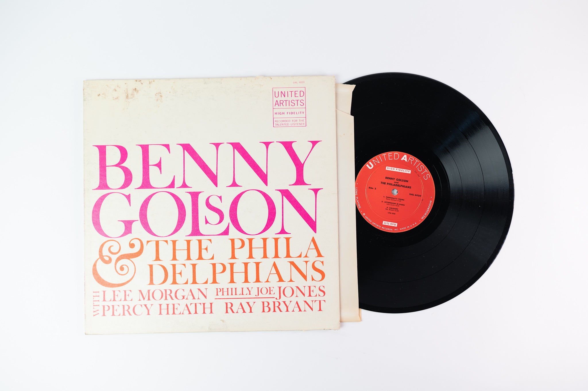 Benny Golson And The Philadelphians - S/T Self-Titled on United Artist Records UAL 4020 Mono
