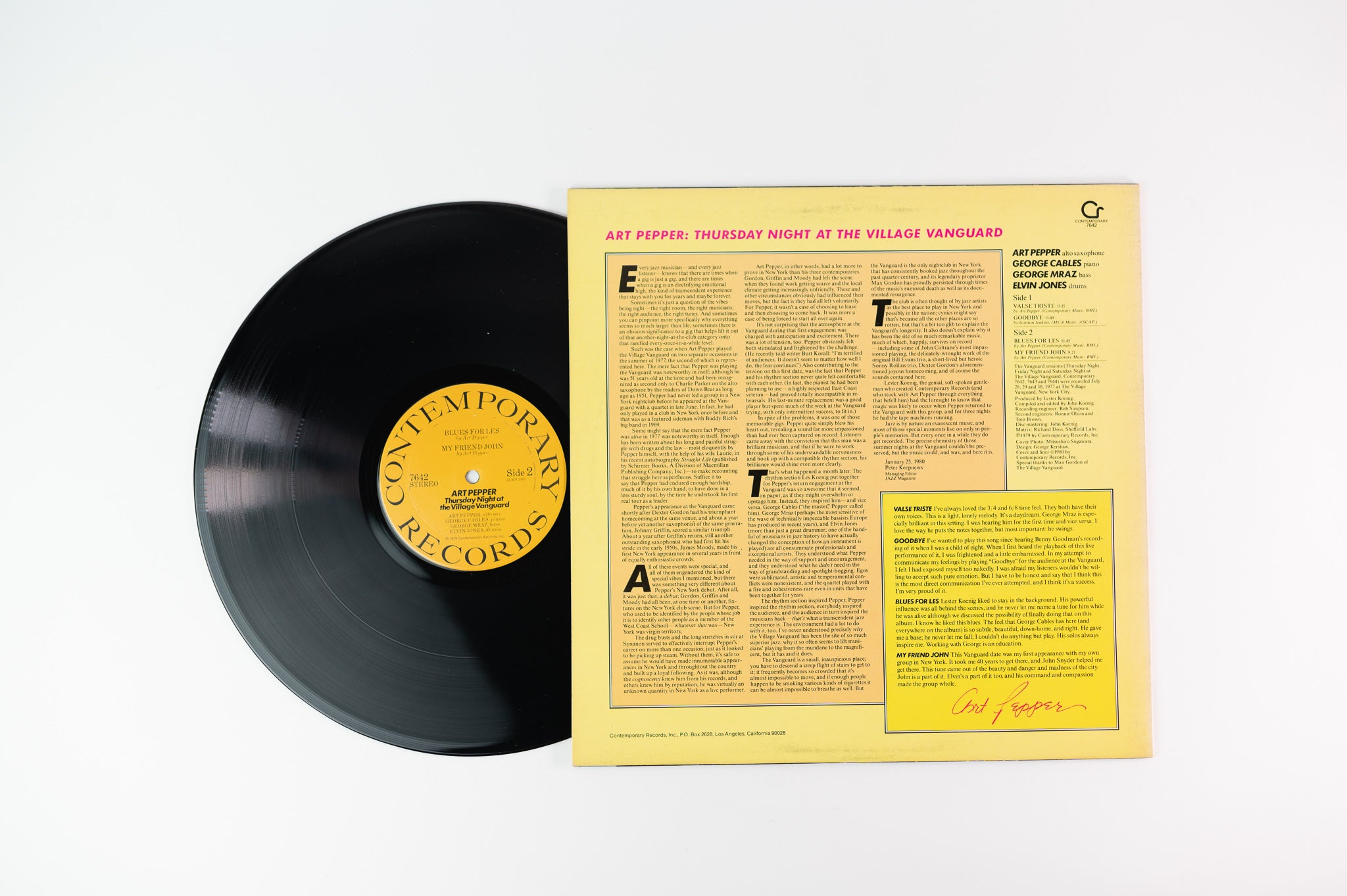 Art Pepper - Thursday Night At The Village Vanguard on Contemporary