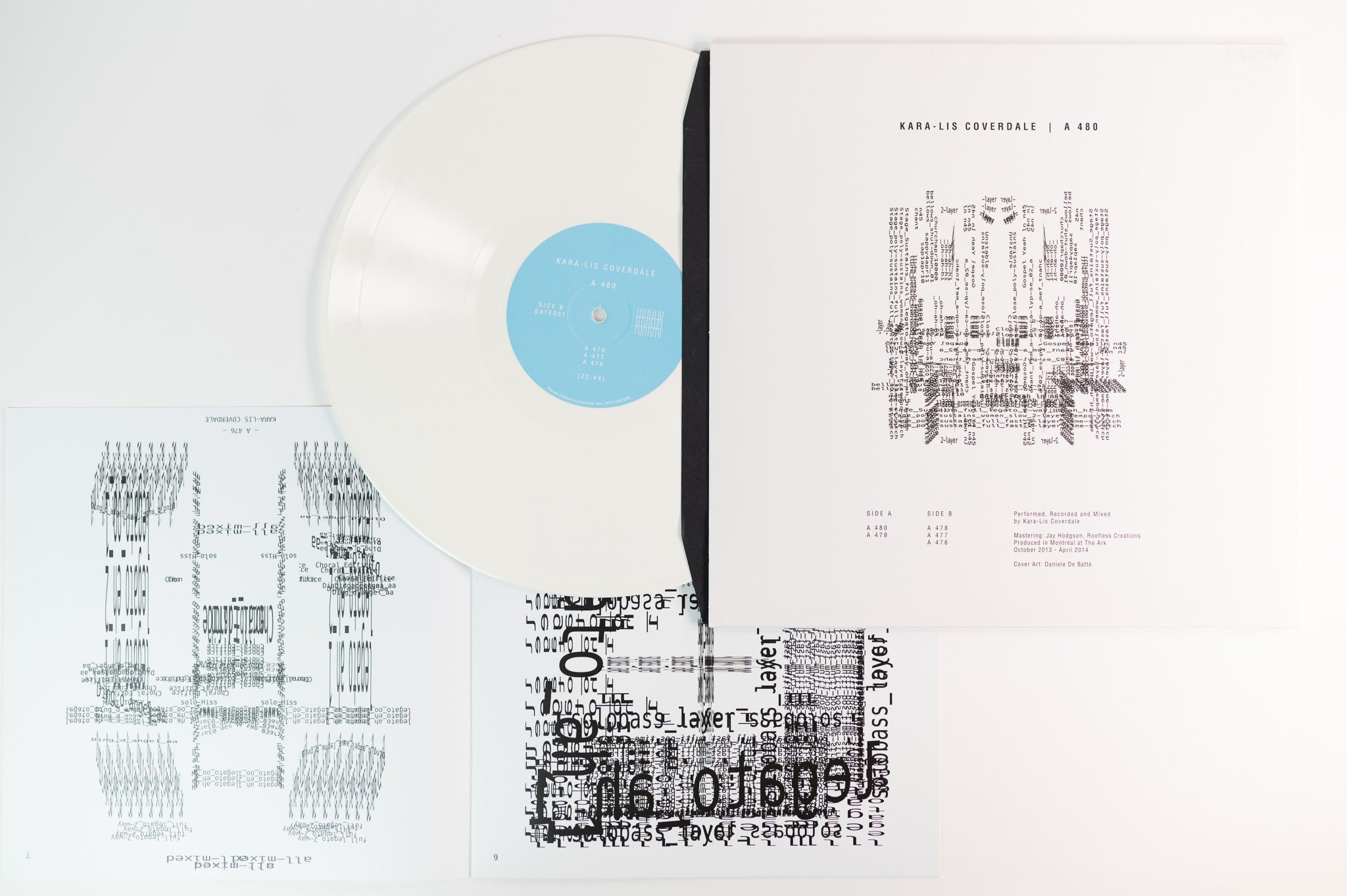 Kara-Lis Coverdale - A 480 on Gate Ltd White Vinyl Reissue