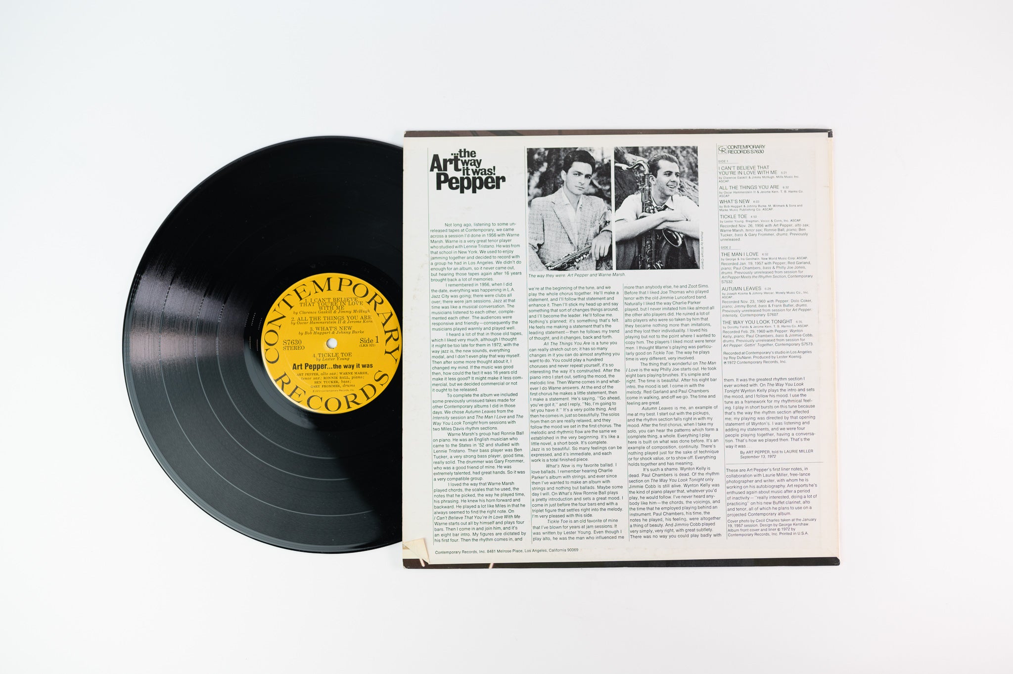 Art Pepper - ...The Way It Was! on Contemporary