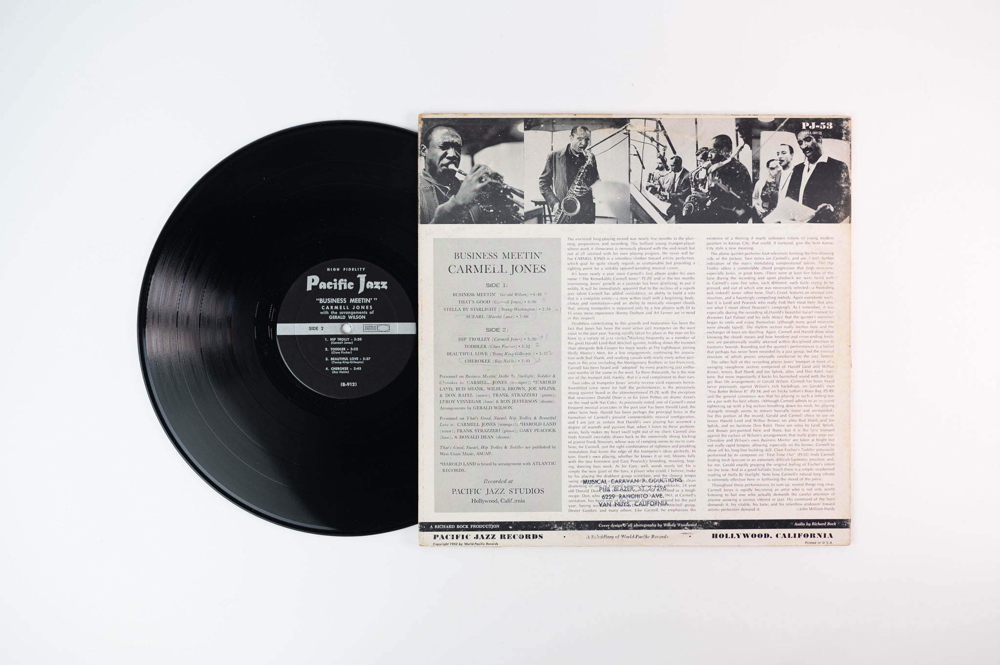 Carmell Jones - Business Meetin' on Pacific Jazz Mono Deep Groove