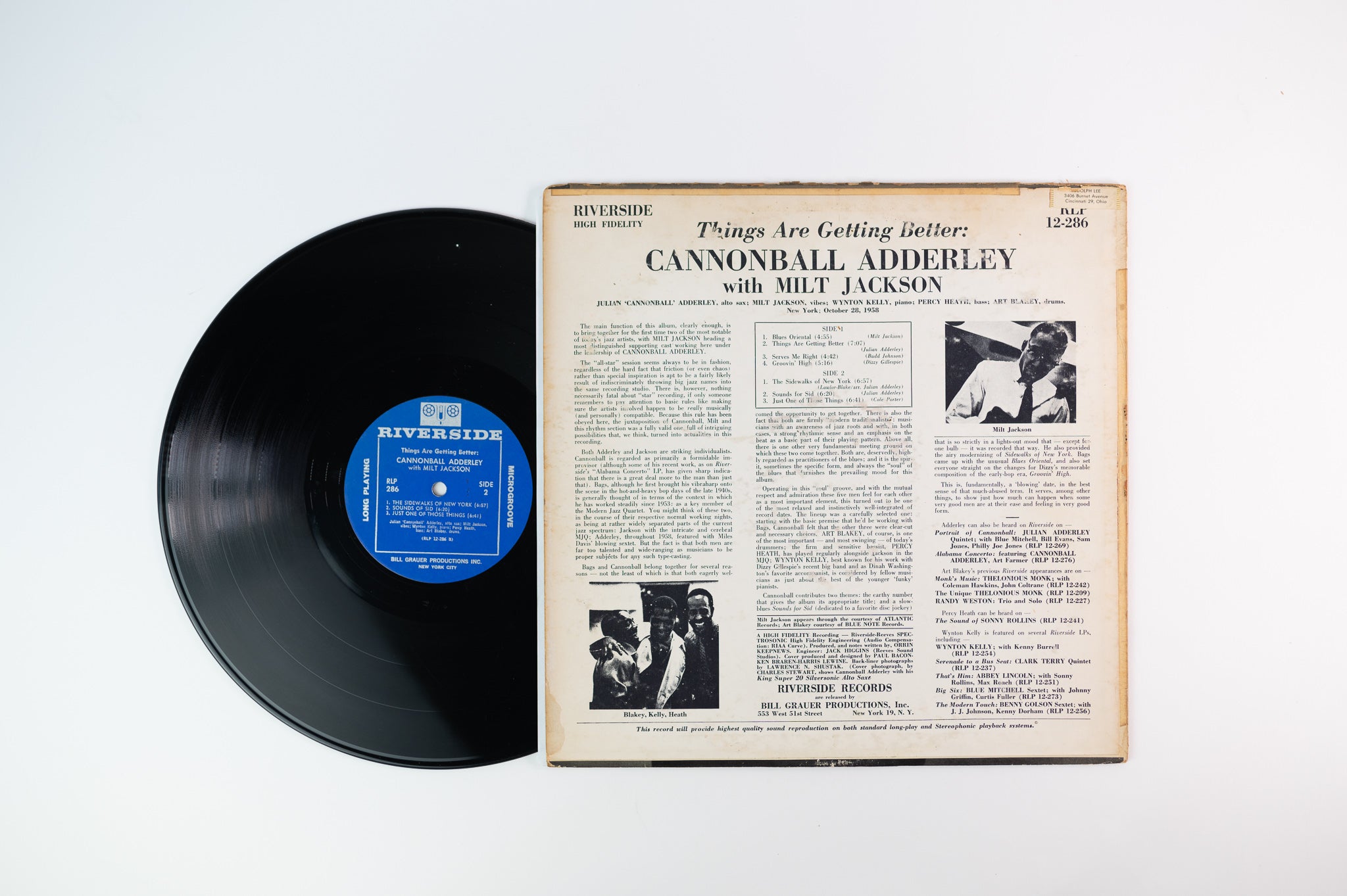 Cannonball Adderley - Things Are Getting Better on Riverside Mono