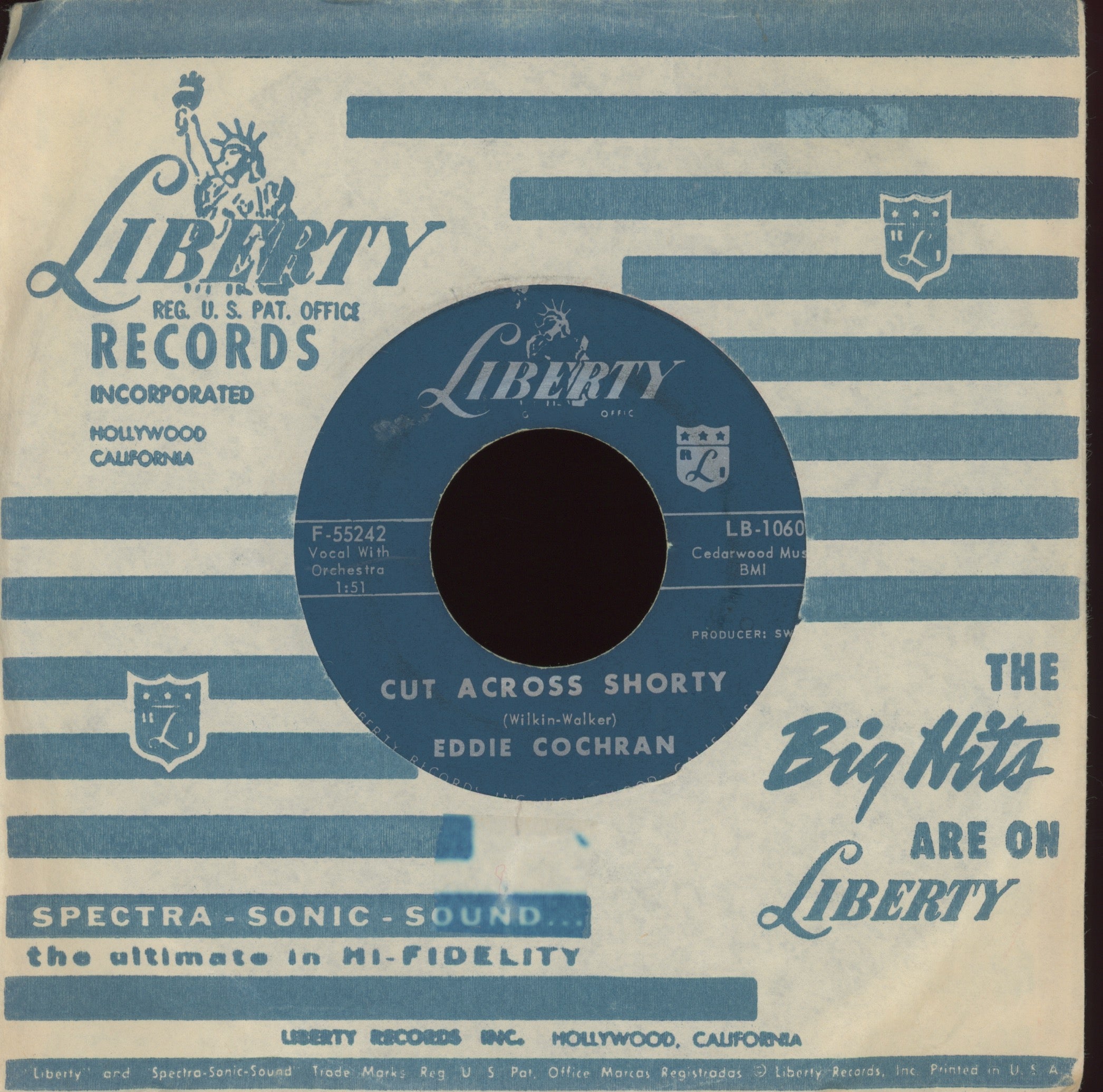 Eddie Cochran - Cut Across Shorty on Liberty