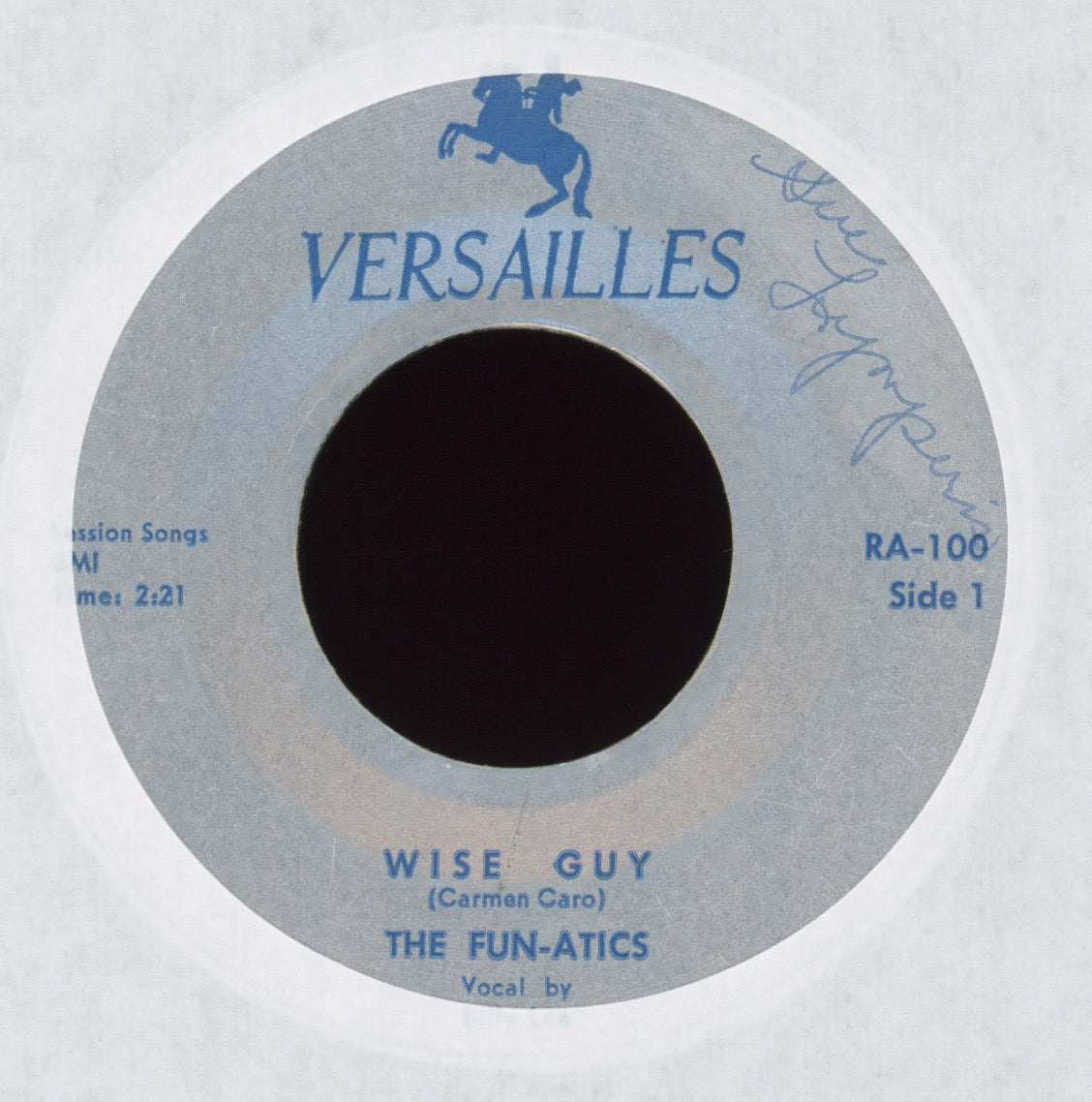 The Fun-Atics - Wise Guy / I Wanna Know (How To Twist) on Versailles