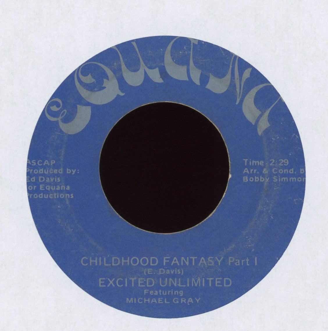 Excited Unlimited Featuring Michael Gray - Childhood Fantasy on Equana