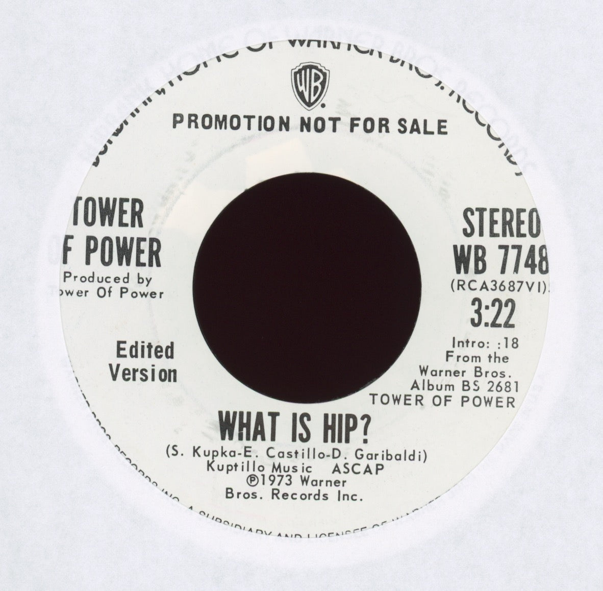 Tower Of Power - What Is Hip? on WB Promo