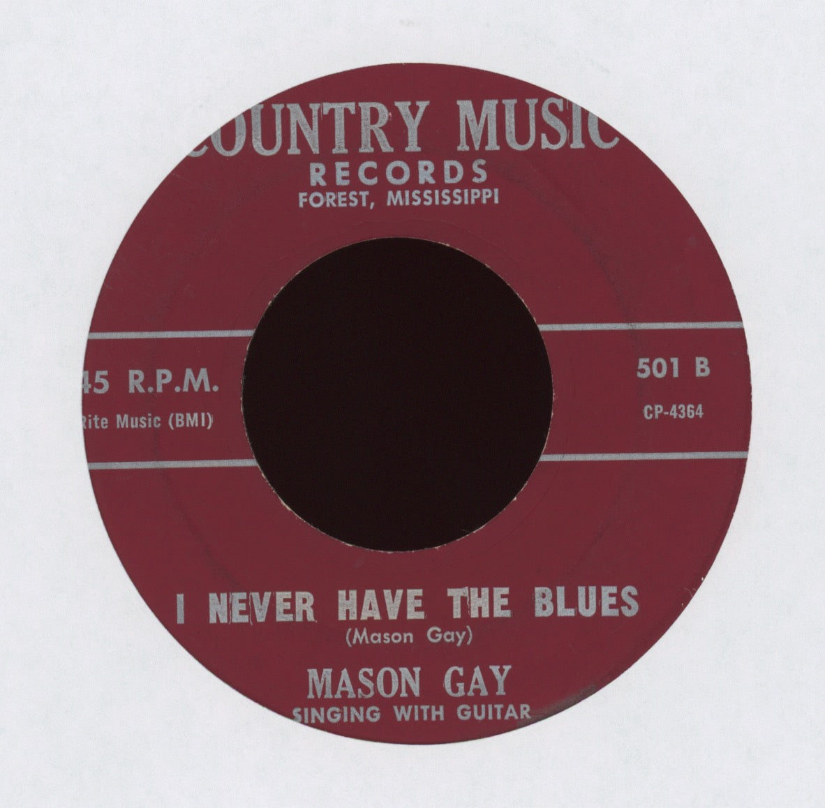Mason Gay - I Never Have The Blues on Country Music