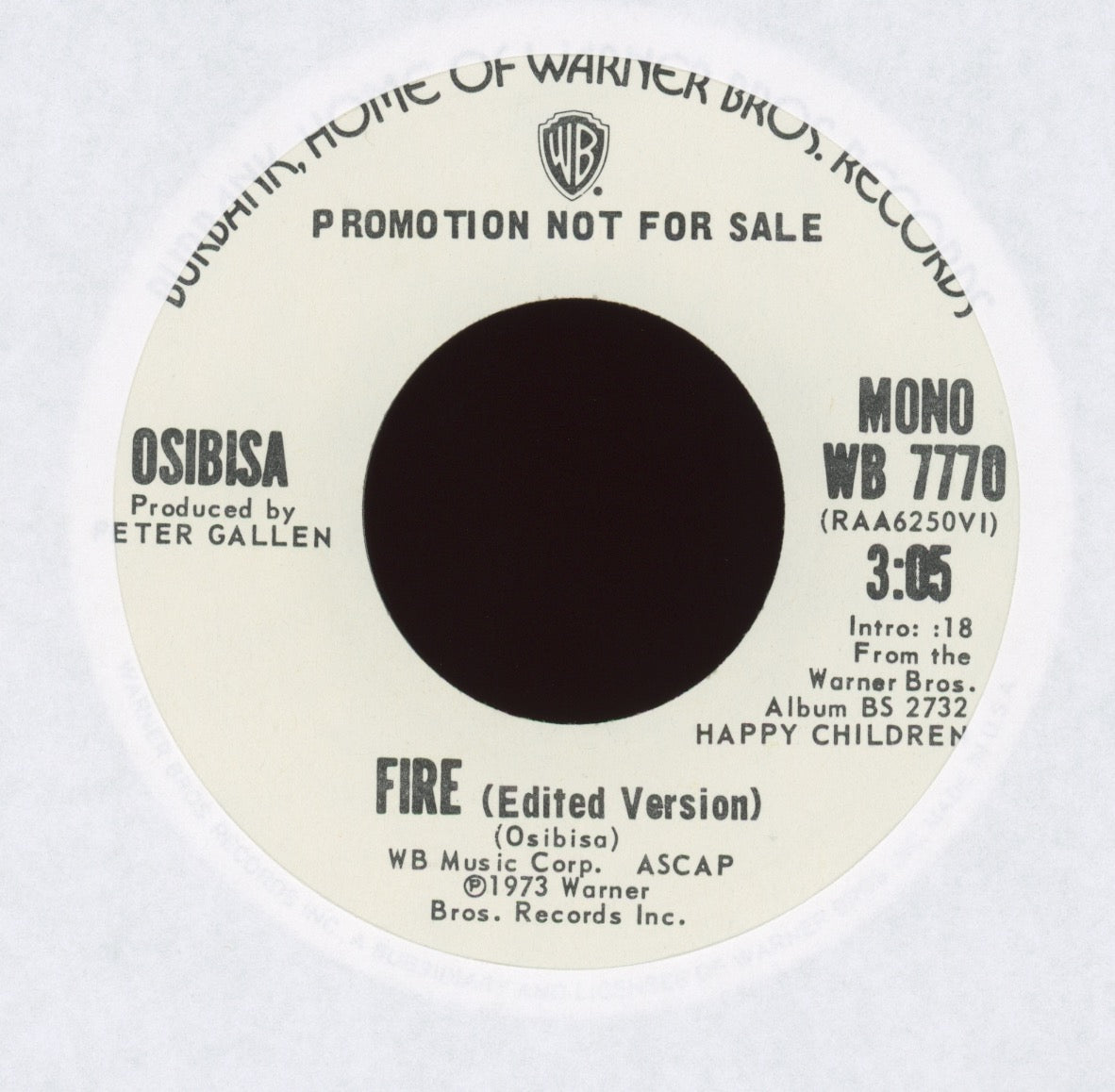 Osibisa - Fire on WB Promo