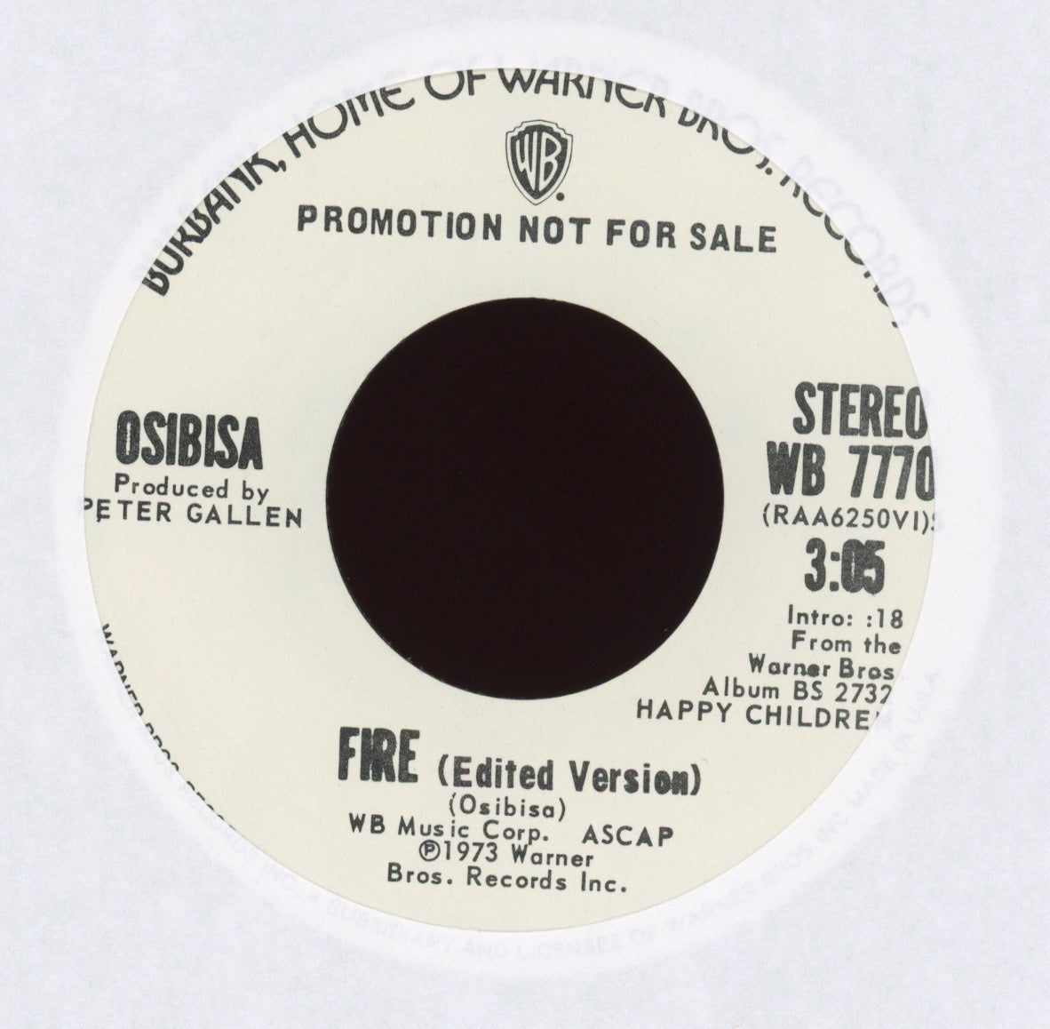 Osibisa - Fire on WB Promo