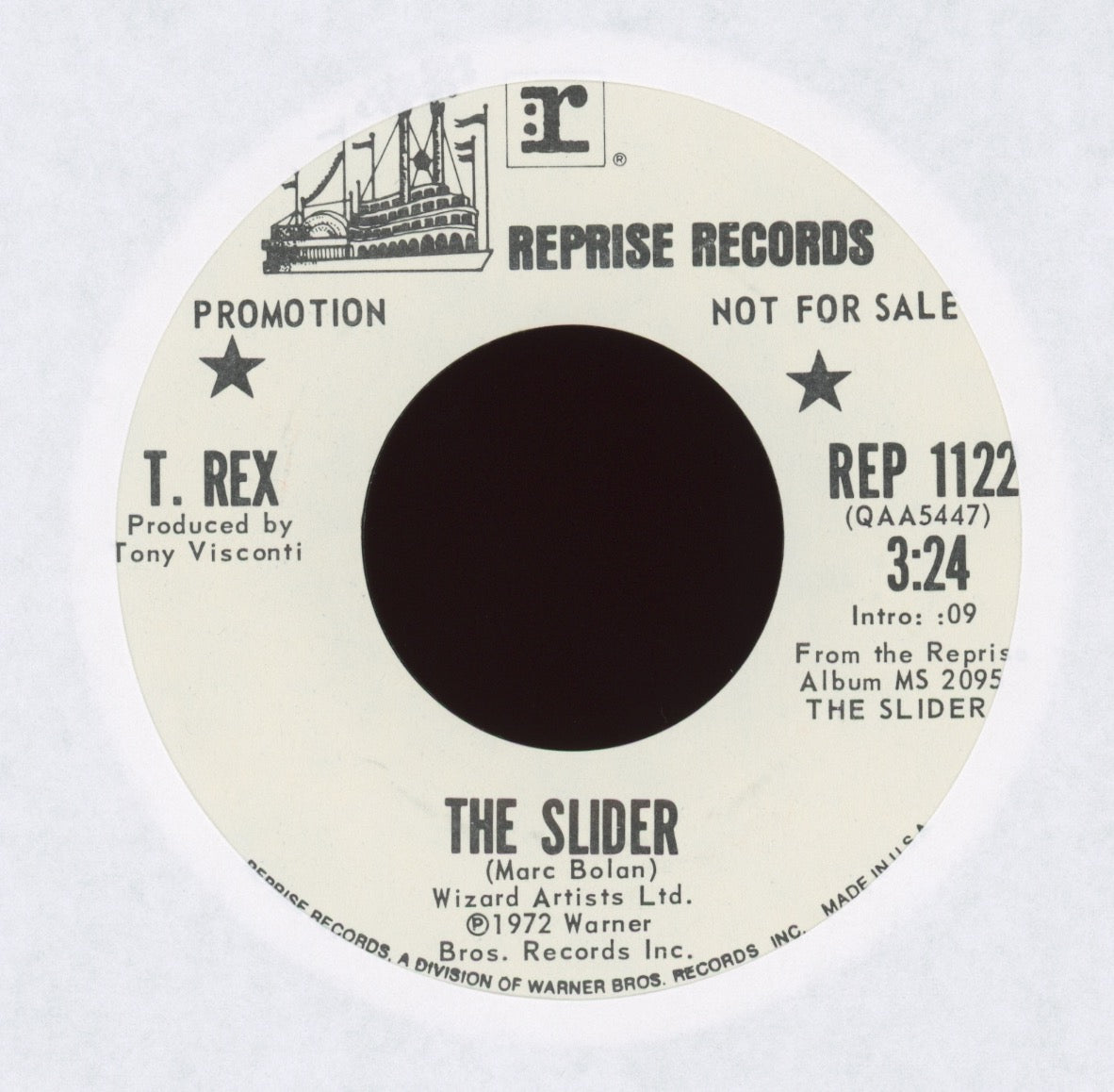 T. Rex - The Slider on Reprise Promo