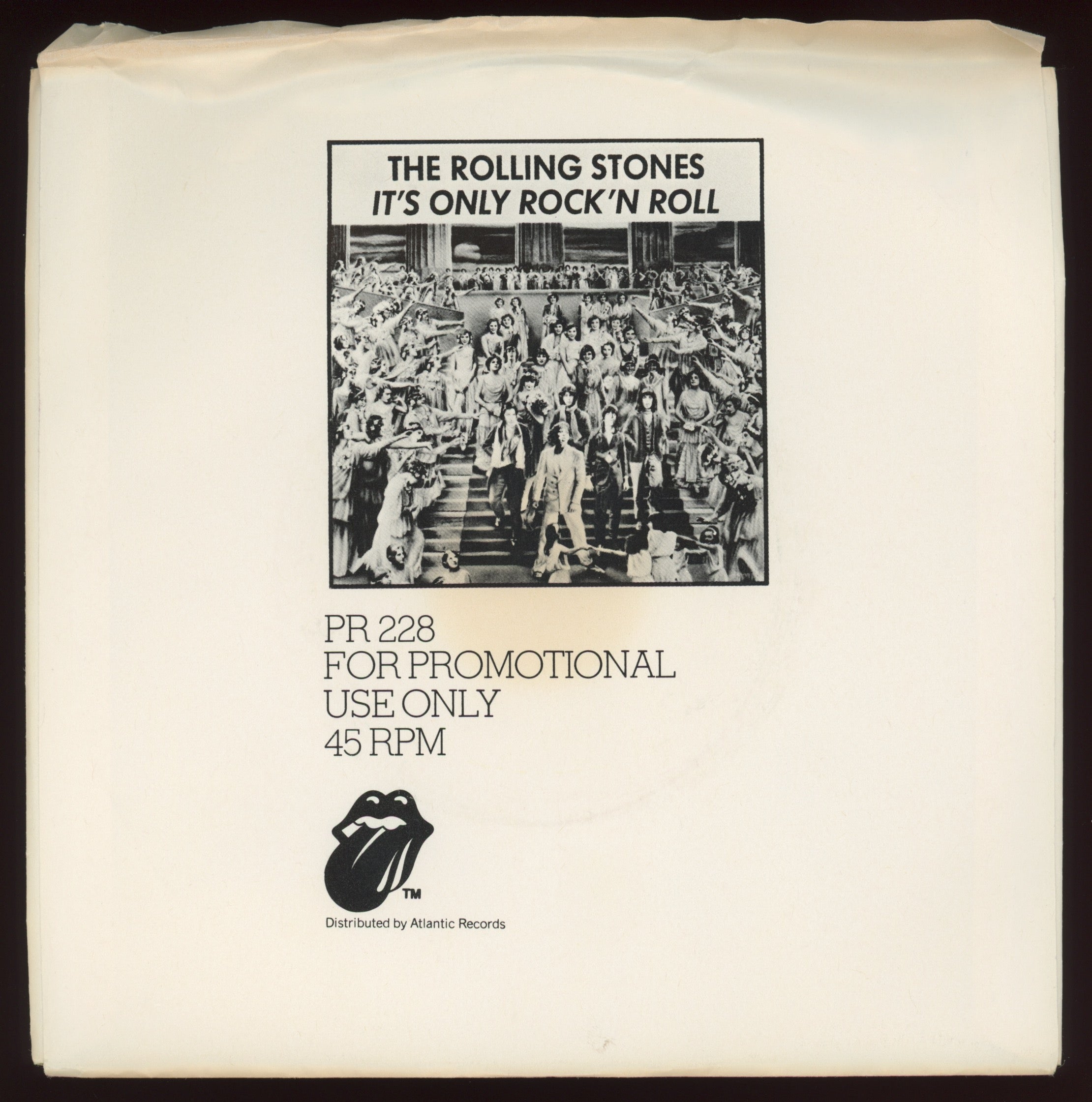 The Rolling Stones - Time Waits For No One on Rolling Stones Records Rare Promo With Picture Sleeve