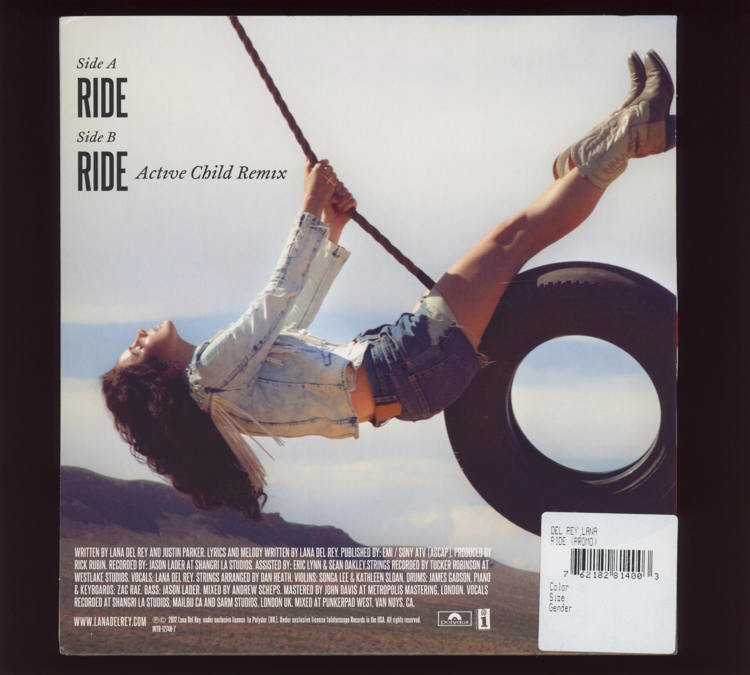 Lana Del Rey - Ride on Polydor Interscope
