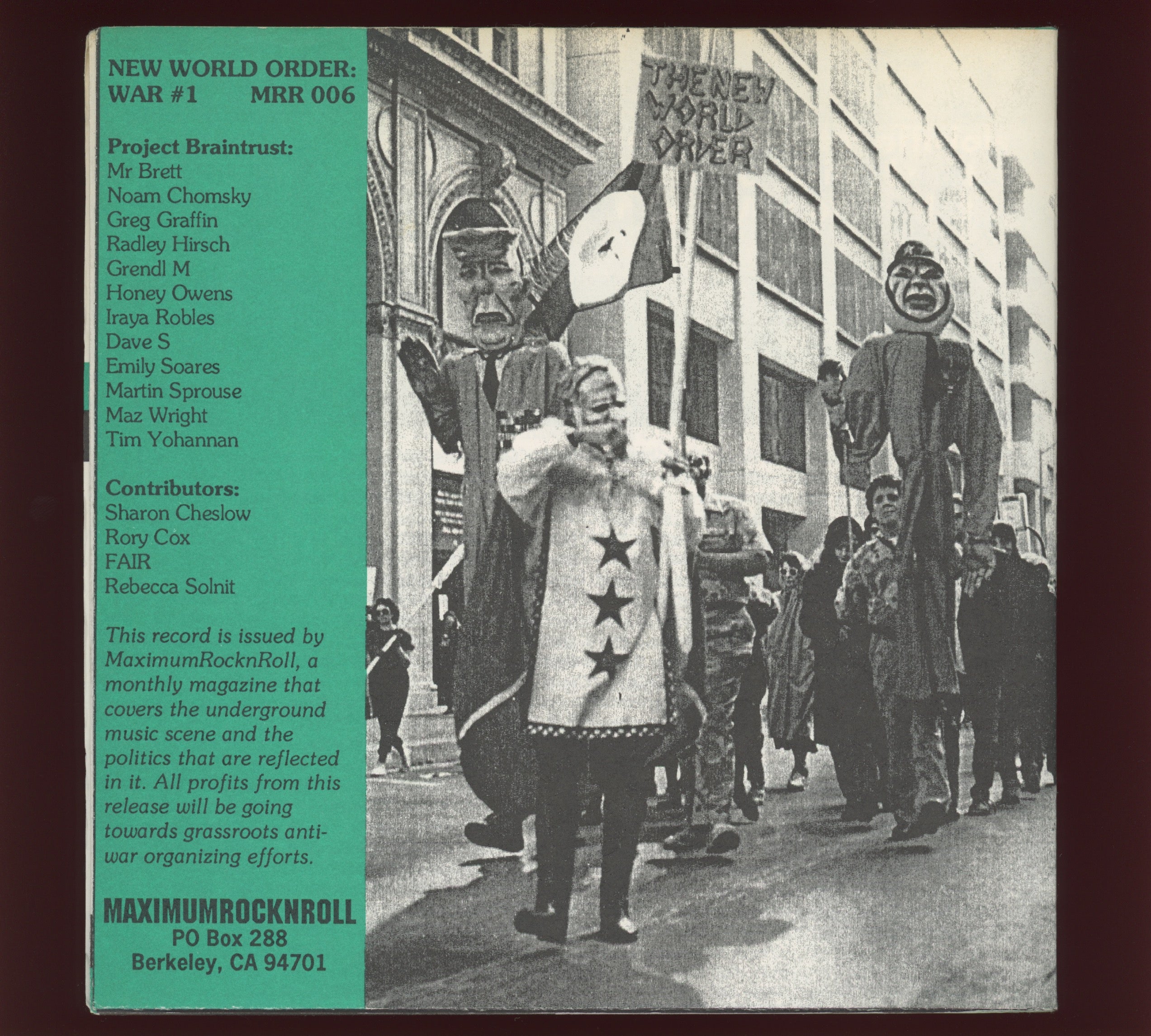 Bad Religion Noam Chomsky - New World Order: War #1 on Maximumrockandroll