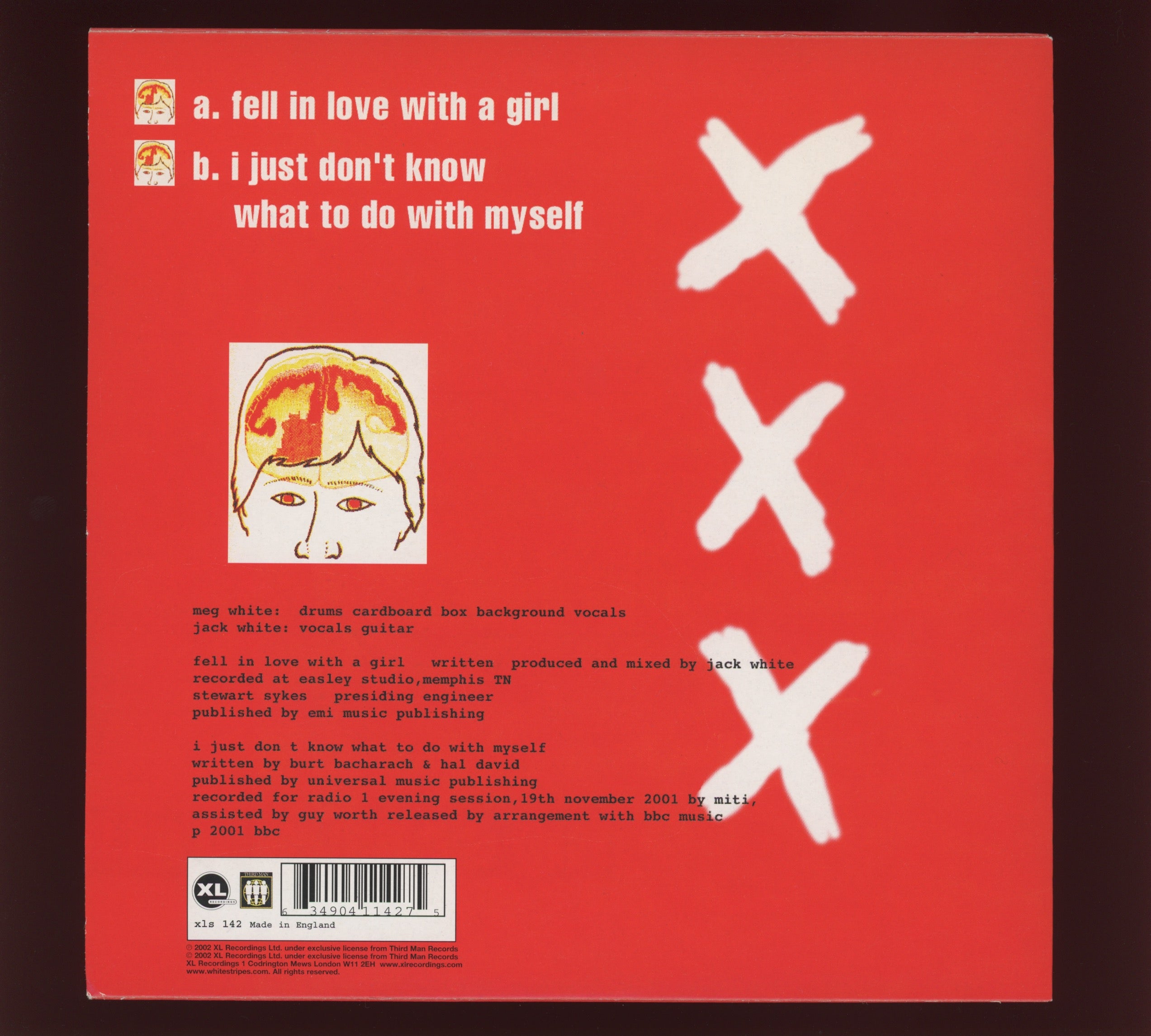 The White Stripes - Fell In Love With A Girl on XL UK Pressing