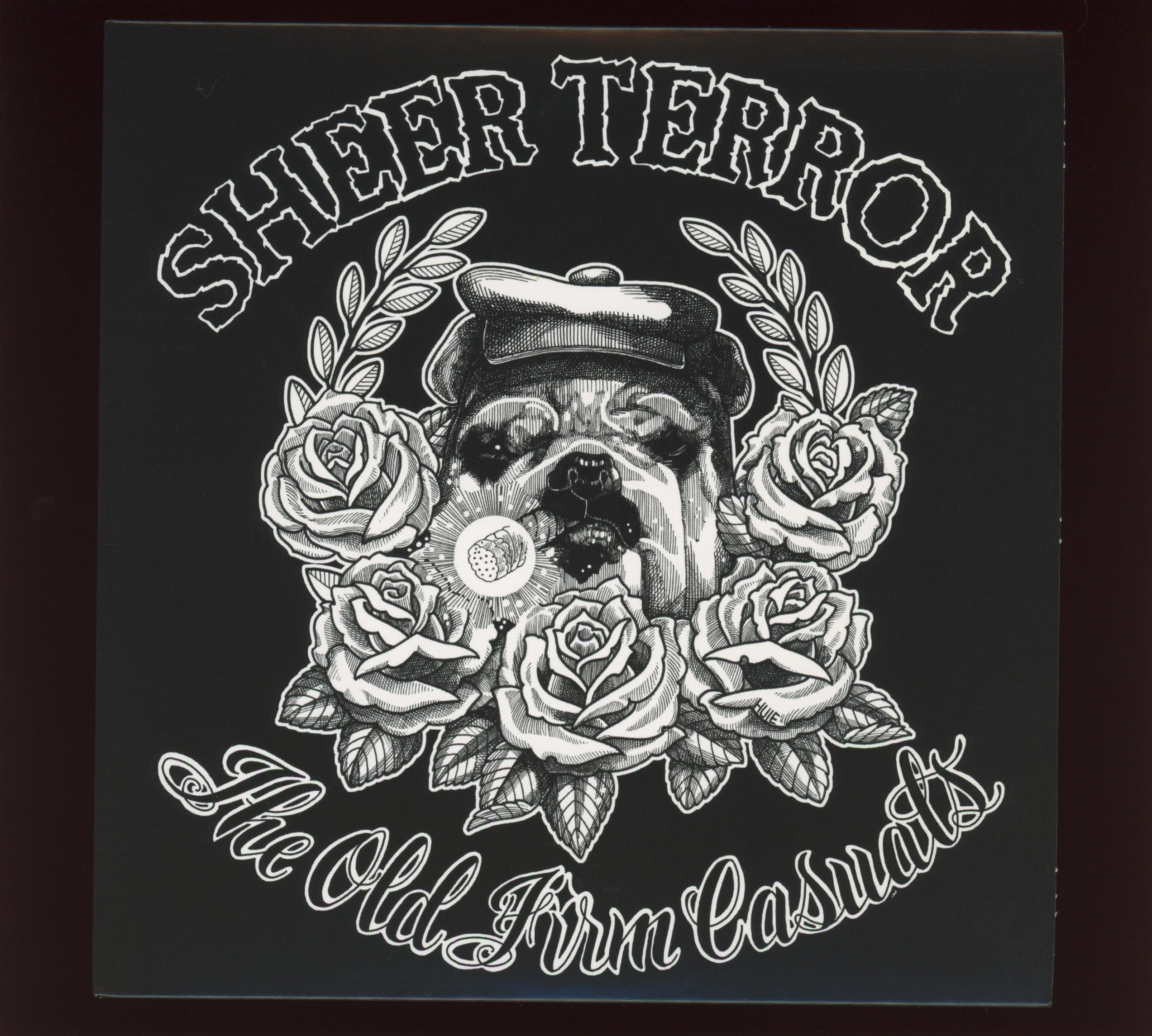 Sheer Terror / Old Firm Casuals - Always a Room at the Pines on Pitchfork Blue and Black Vinyl Split 7"