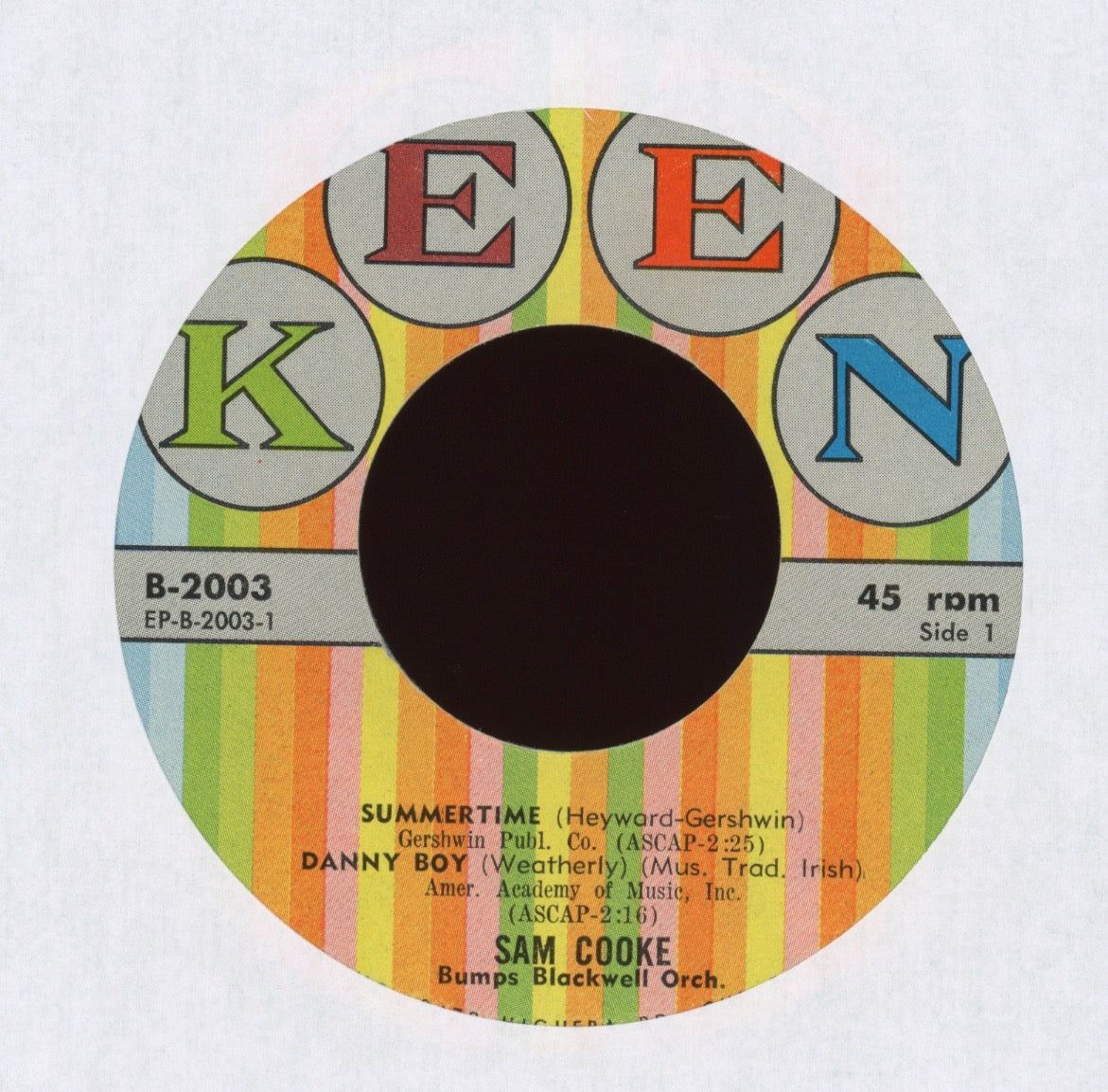 Sam Cooke - Songs By Sam Cooke Vol. 3 on Keen EP