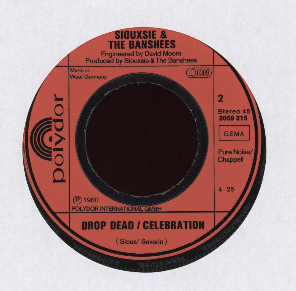 Siouxsie & The Banshees - Happy House on Polydor German Press