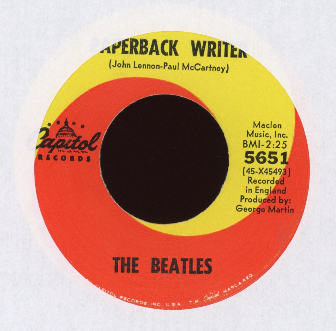 The Beatles - Paperback Writer / Rain on Capitol