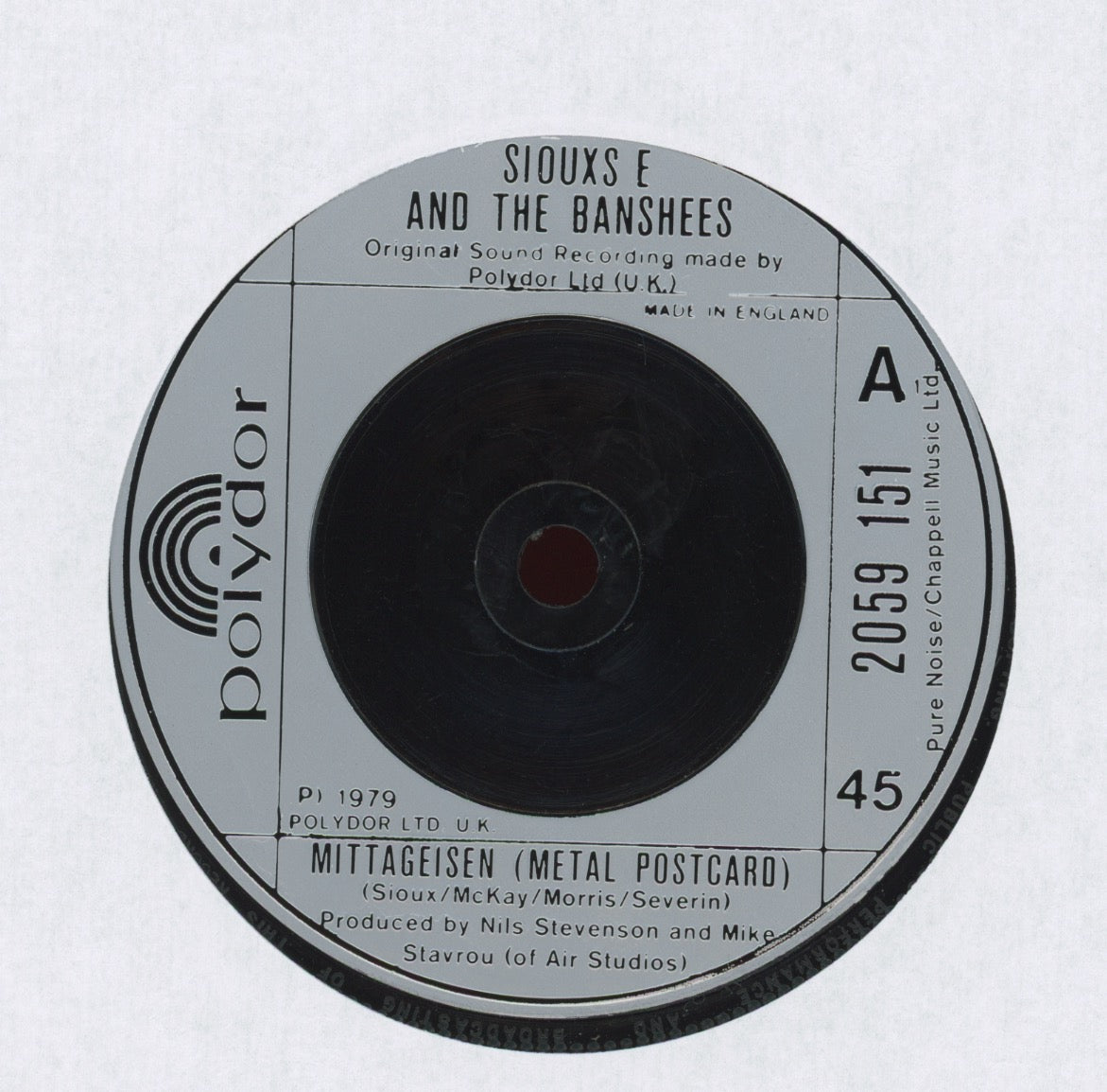 Siouxsie & The Banshees - Mittageisen on Polydor UK Press