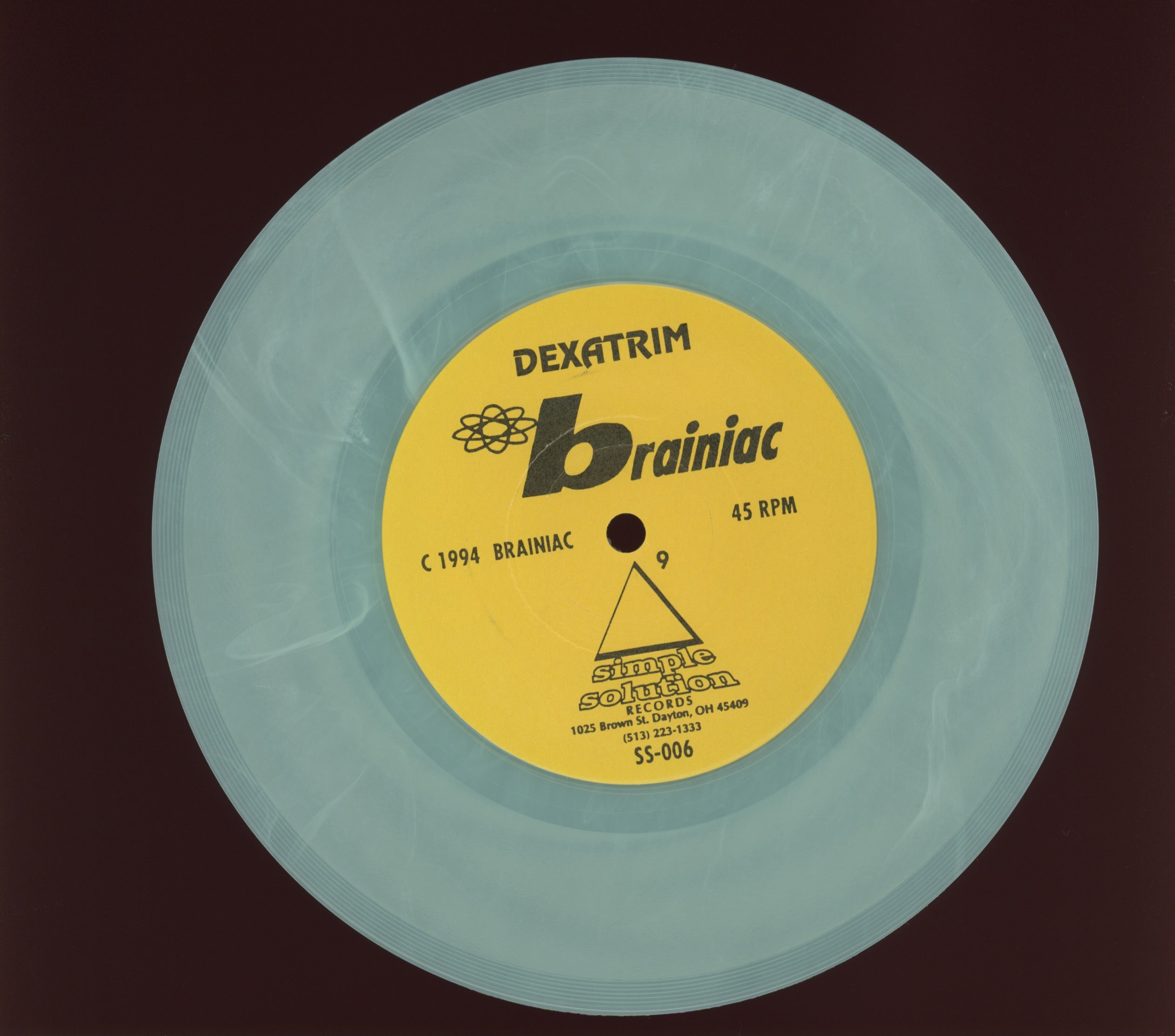 Brainiac / Lazy - Dexatrim / Nothing on Simple Solutions Clear Green Marbled Vinyl Split 7"