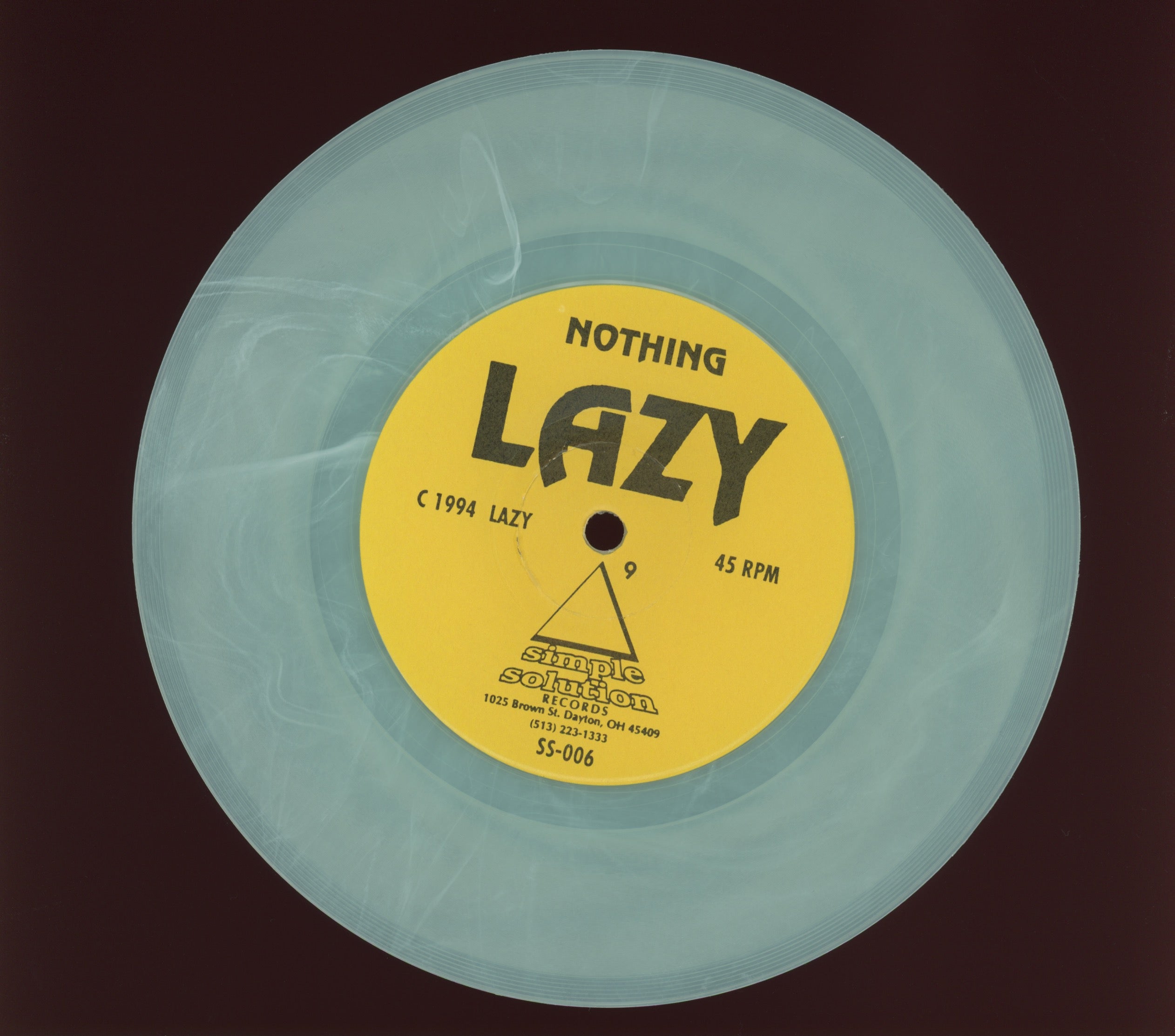 Brainiac / Lazy - Dexatrim / Nothing on Simple Solutions Clear Green Marbled Vinyl Split 7"
