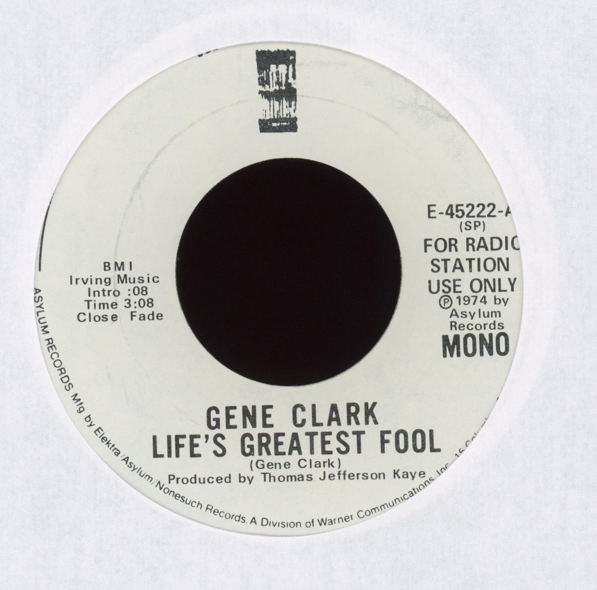 Gene Clark - Life's Greatest Fool on Asylum Promo