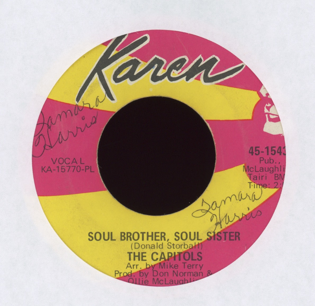 The Capitols - Soul Brother, Soul Sister on Karen