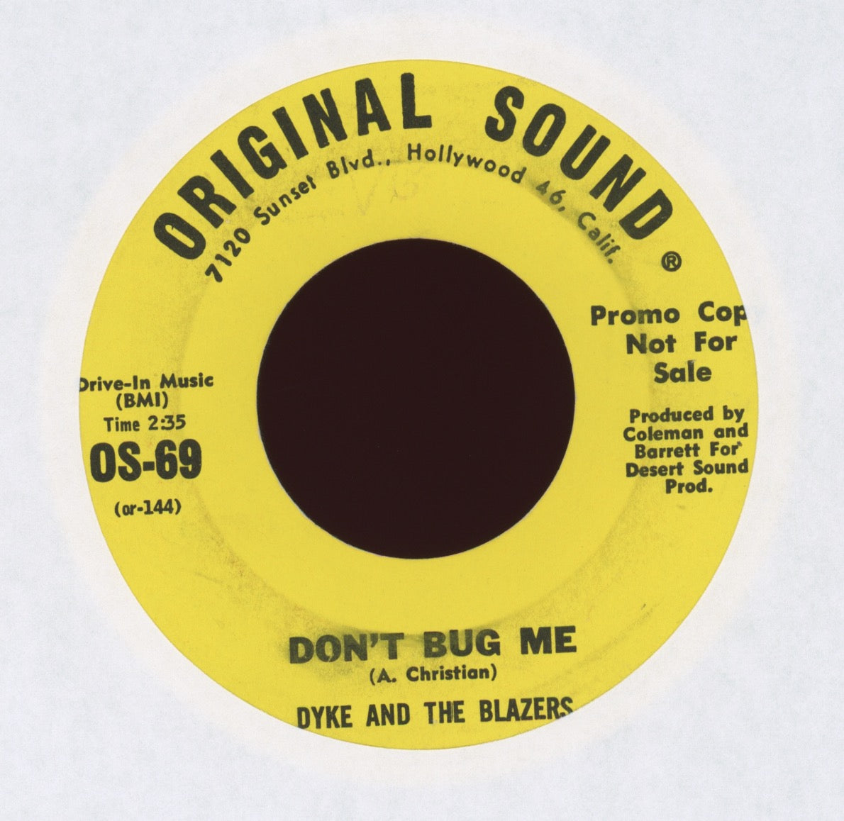 Dyke & The Blazers - So Sharp on Original Sound Promo