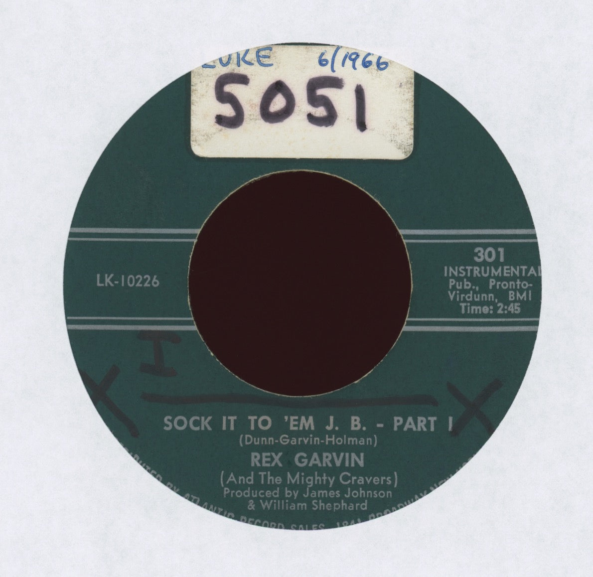 Rex Garvin & The Mighty Cravers - Sock It To 'Em J.B. on Like