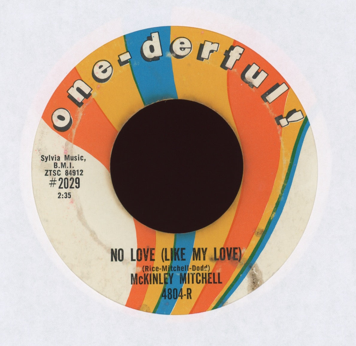 McKinley Mitchell - No Love (Like My Love) on One-derful