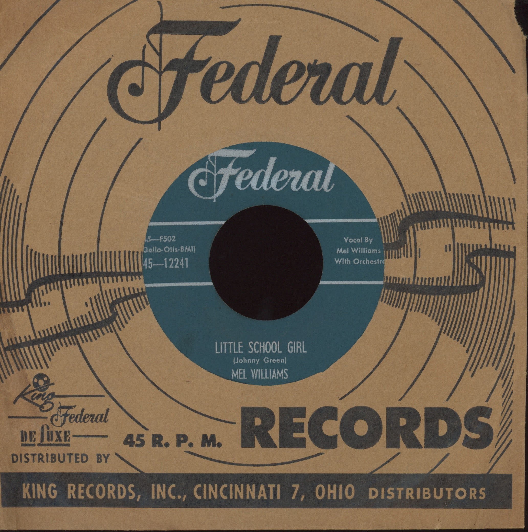 Mel Williams - Send Me A Picture Baby on Federal