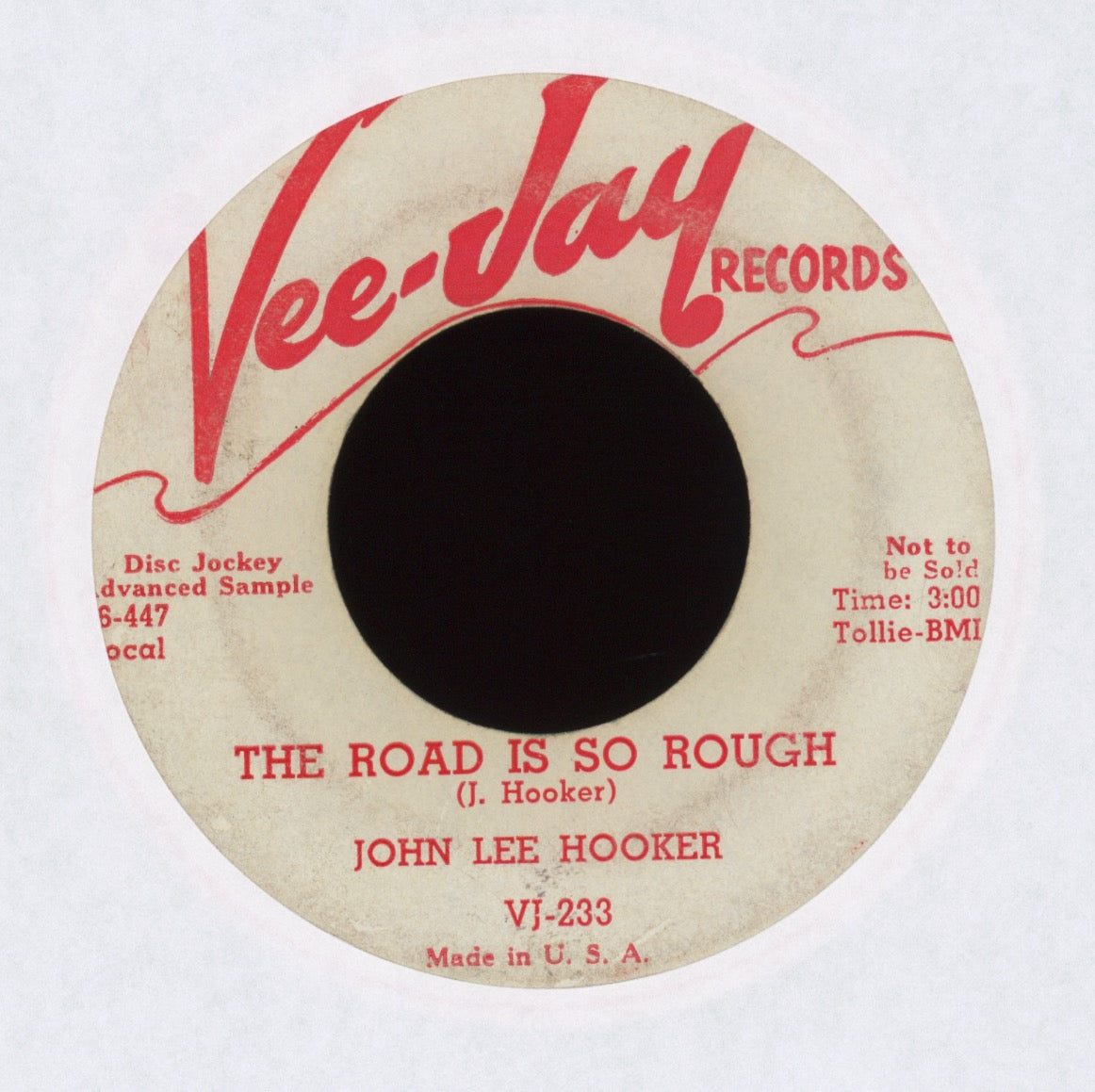 John Lee Hooker - I'm So Worried Baby on Vee Jay Promo