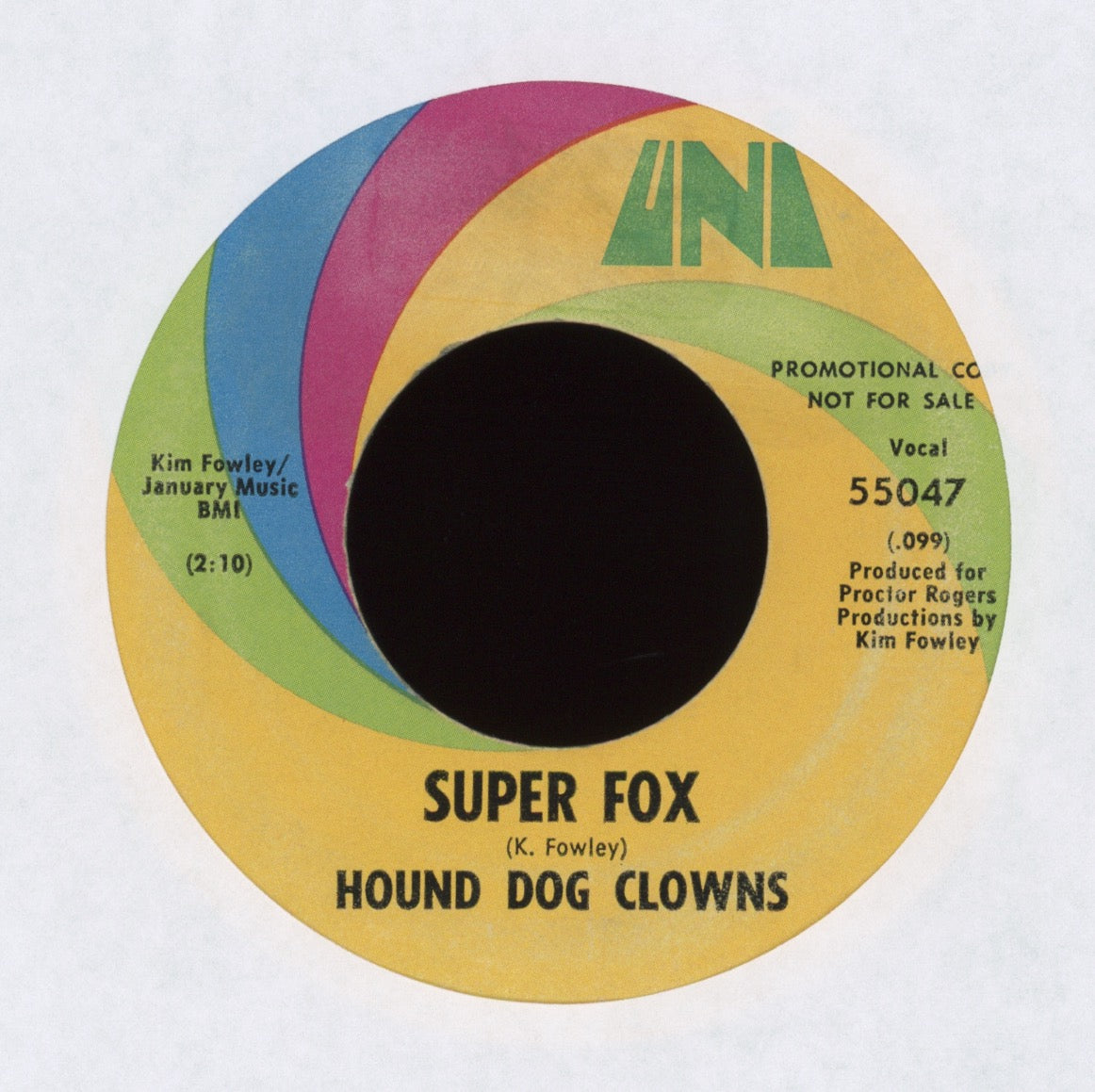 Hound Dog Clowns - Super Fox on Uni Promo Kim Fowley