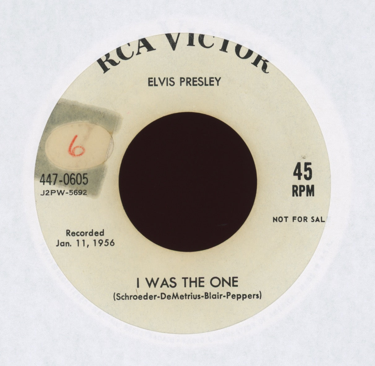 Elvis Presley - Heartbreak Hotel / I Was The One on RCA Promo Gold Standard