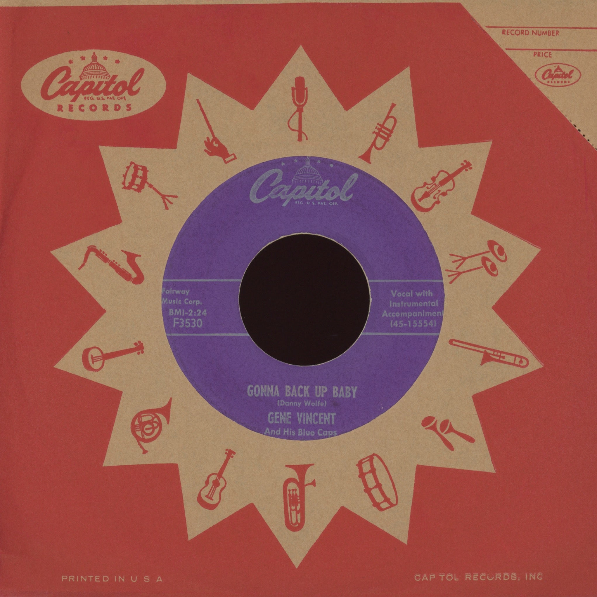 Gene Vincent & His Blue Caps - Race With The Devil on Capitol