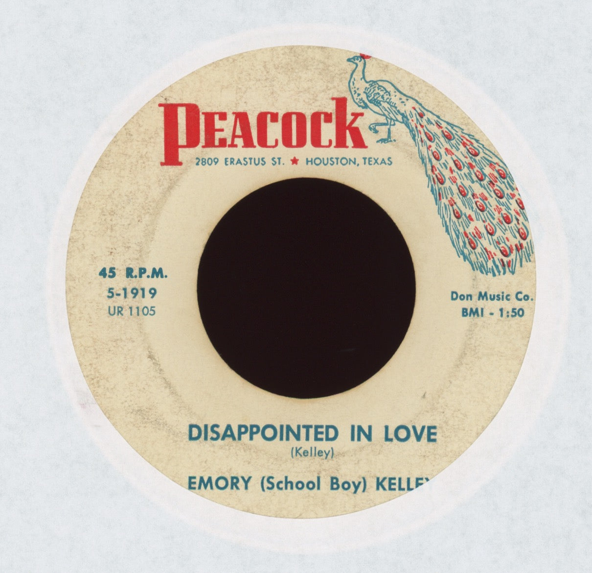 Emory (School Boy) Kelley - The Biggest Fool on Peacock Emorise Kelley