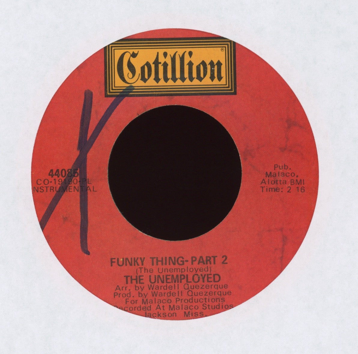 The Unemployed - Funky Thing on Cotillion