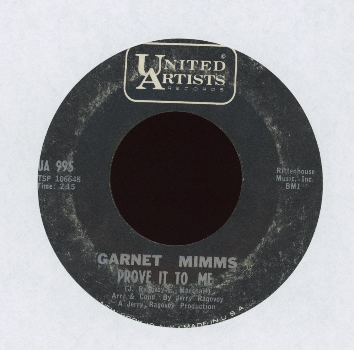 Garnet Mimms - Prove It To Me on United Artists
