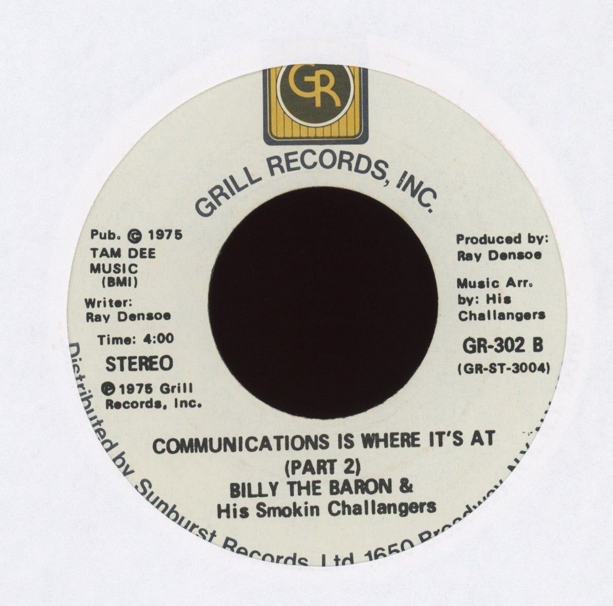 Billy The Baron - Communications Is Where It's At on Grill