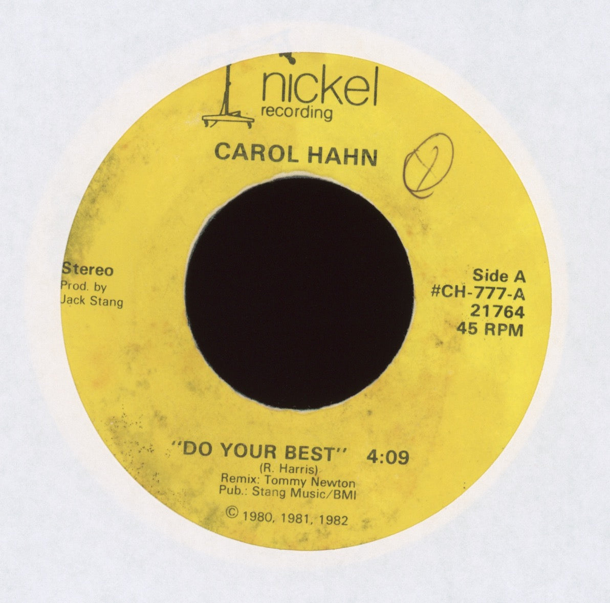 Carol Hahn - Do Your Best on Nickel