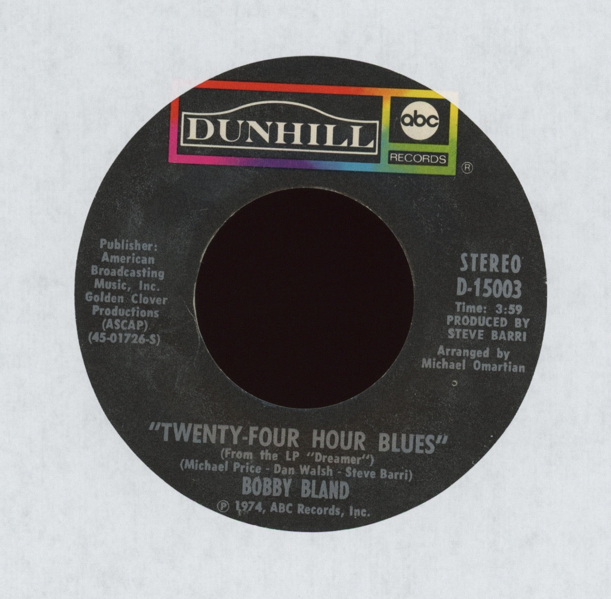 Bobby Bland - Ain't No Love In The Heart Of The City on ABC Dunhill