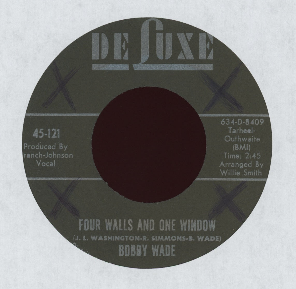 Bobby Wade - Four Walls And One Window on DeLuxe