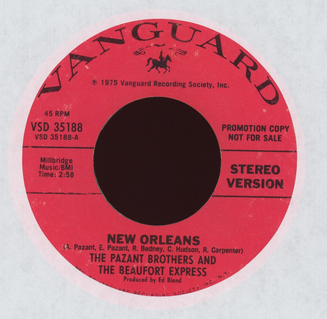 The Pazant Brothers - New Orleans on Vanguard Promo