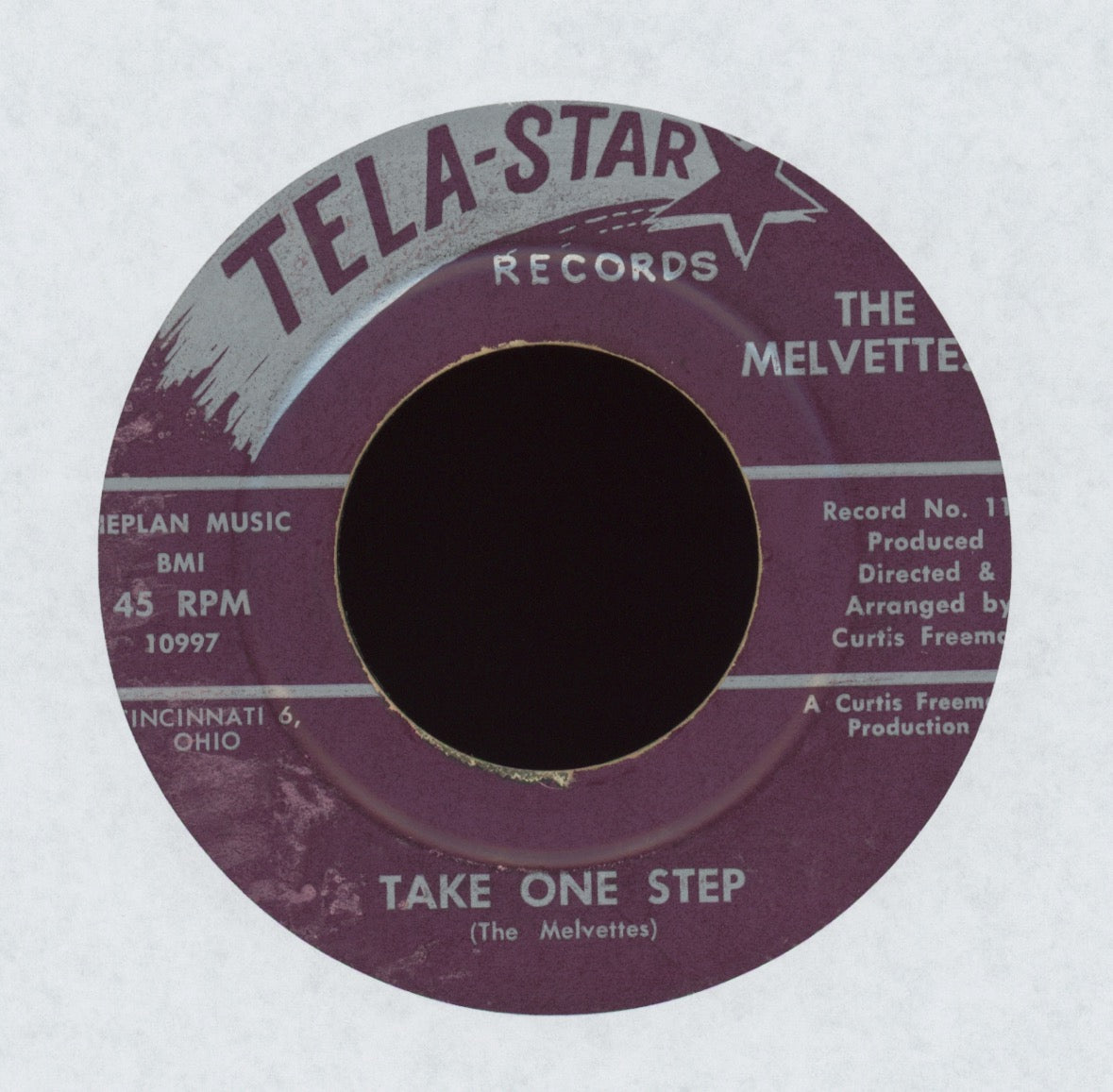 The Melvettes - Take One Step / Quiet Now on Tela-Star