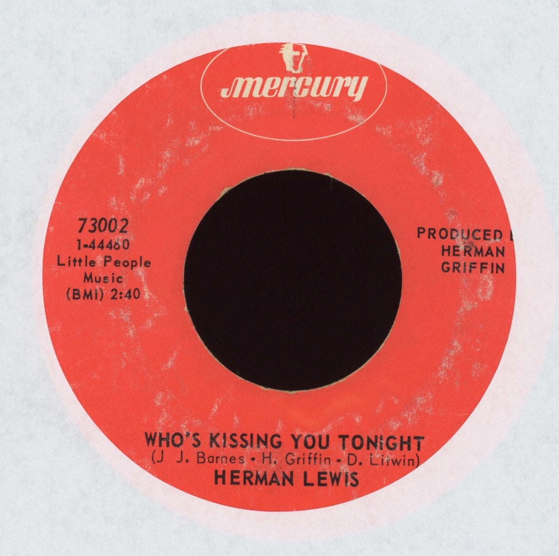 Herman Lewis - Who's Kissing You Tonight on Mercury