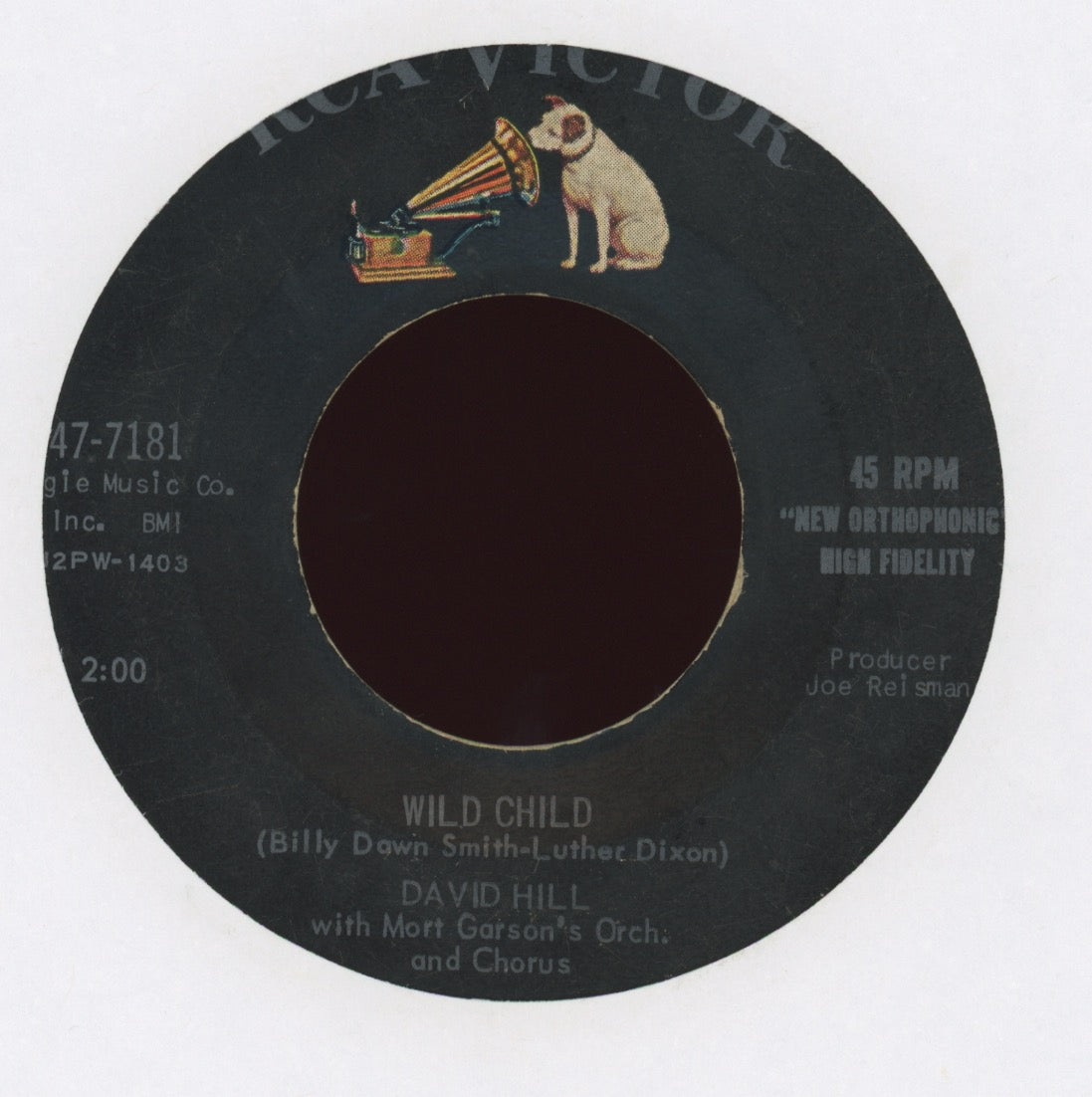 David Hill - Wild Child / Big Guitar on RCA
