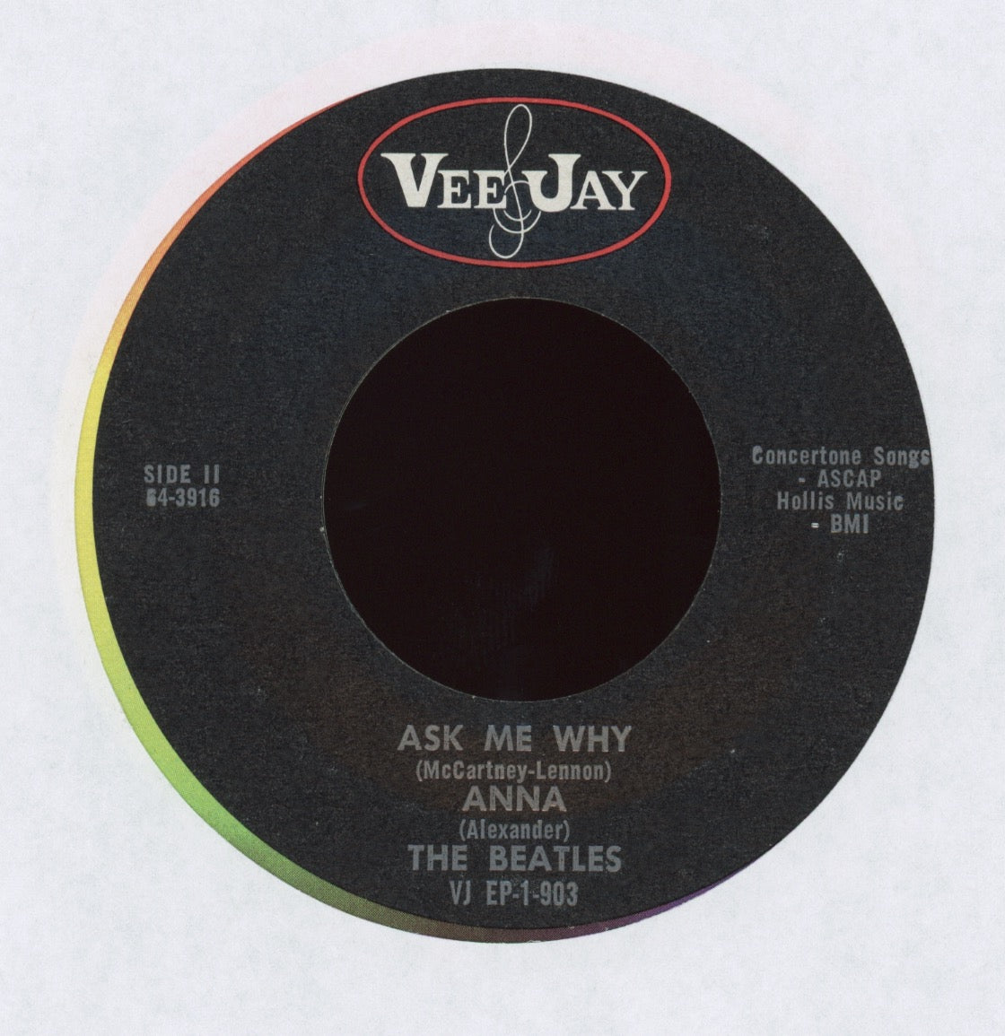 The Beatles - Souvenir Of Their Visit To America on Vee Jay EP With Cover